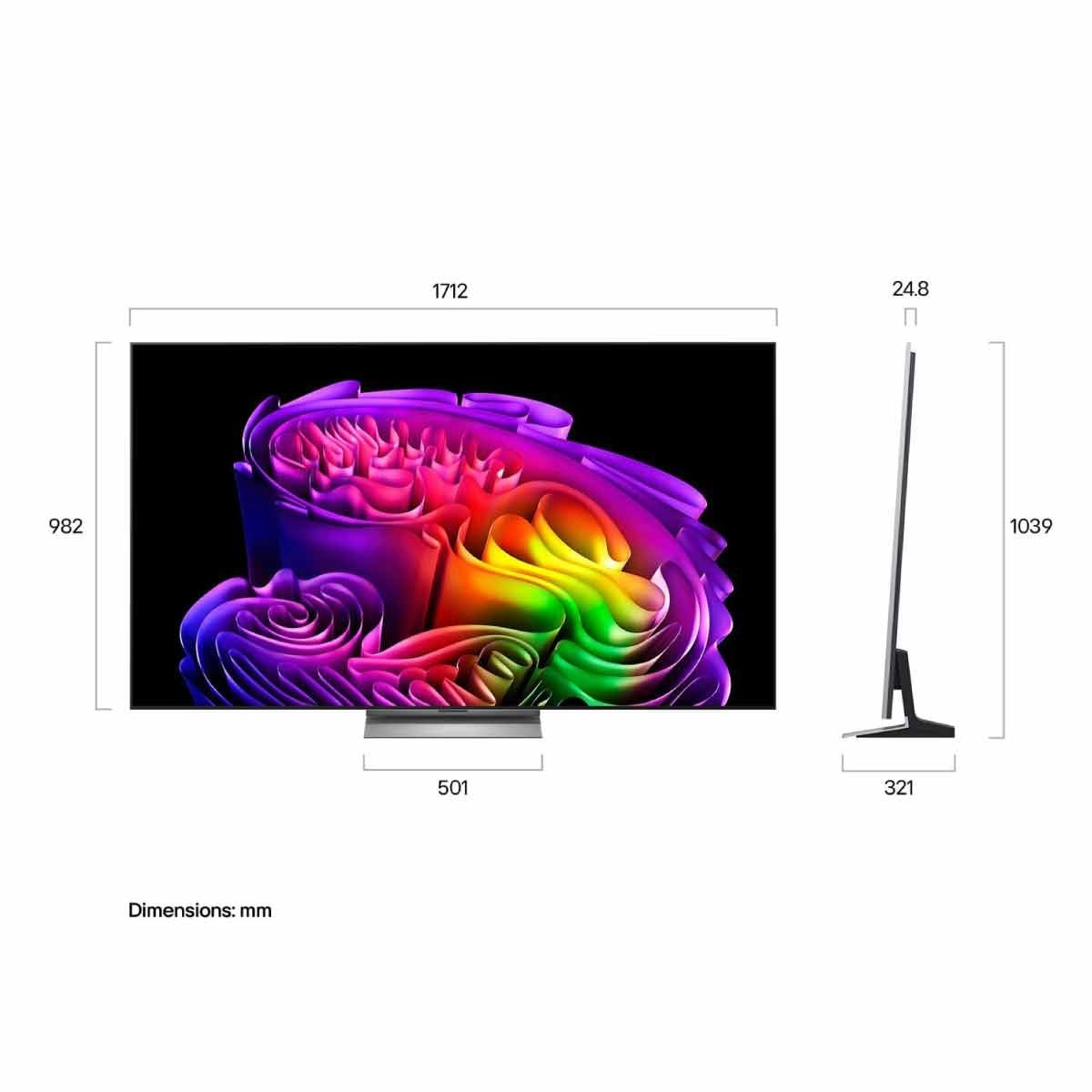LG OLED TV EVO AI 4K Smart TV รุ่น OLED77G6PSA Smart TV ขนาด 77 นิ้ว
