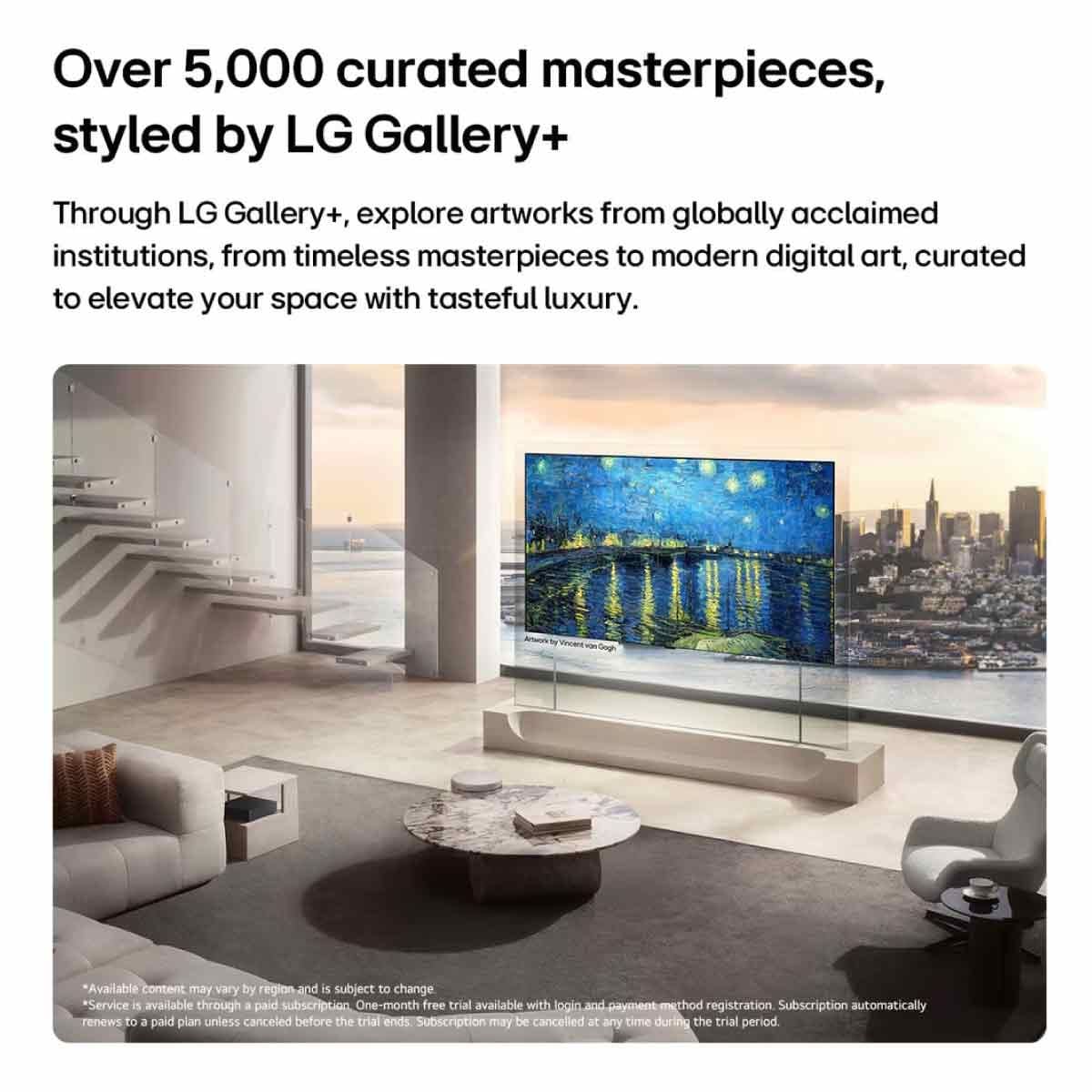 LG OLED TV EVO AI W6 Wallpaper 4K รุ่น OLED77W6PSA Smart TV ขนาด 77 นิ้ว