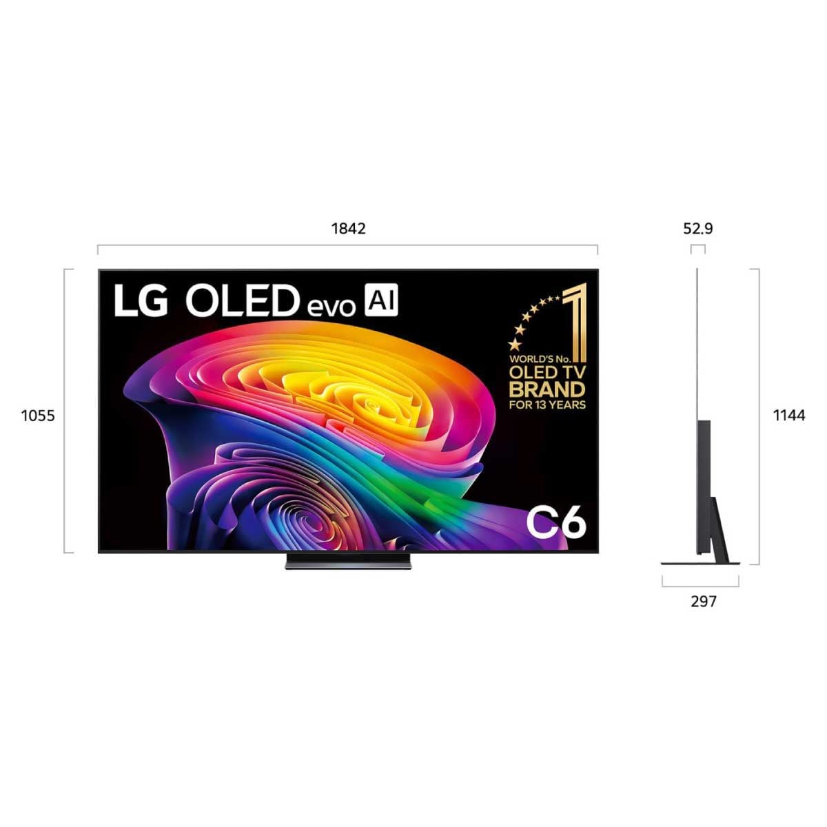 LG OLED TV AI 4K C6 รุ่น OLED83C6PSA Smart TV ขนาด 83 นิ้ว