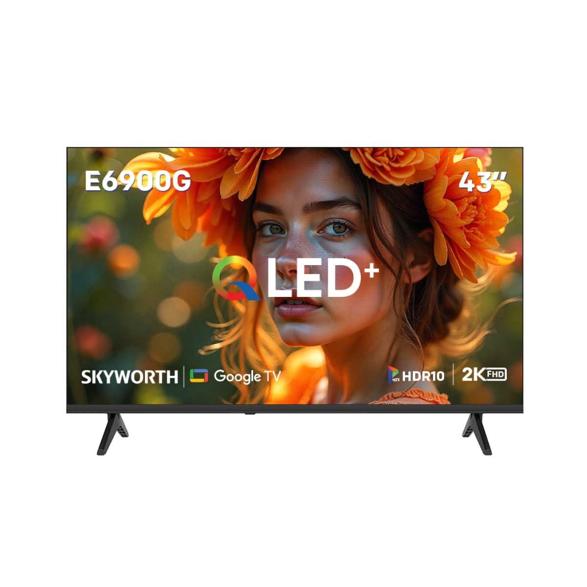 SKYWORTH QLED TV Google TV  รุ่น 43E6900G2  Smart TV ขนาด 43 นิ้ว