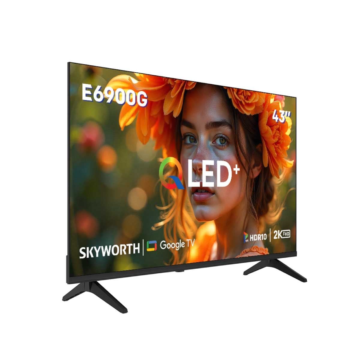 SKYWORTH QLED TV Google TV  รุ่น 43E6900G2  Smart TV ขนาด 43 นิ้ว