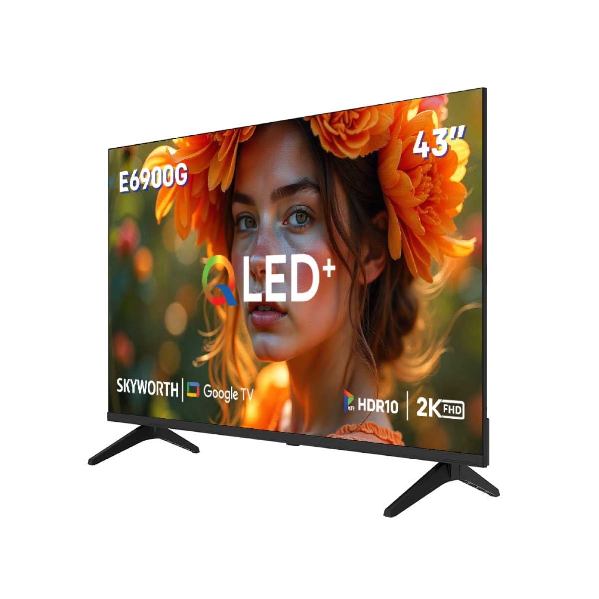 SKYWORTH QLED TV Google TV  รุ่น 43E6900G2  Smart TV ขนาด 43 นิ้ว