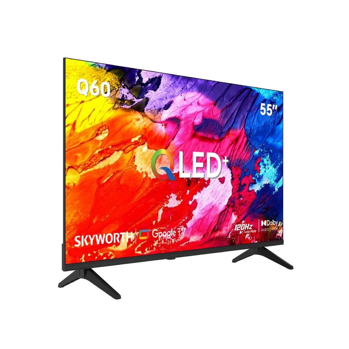 SKYWORTH QLED Google TV 4K 120Hz รุ่น 55Q60 สมาร์ททีวี 55 นิ้ว