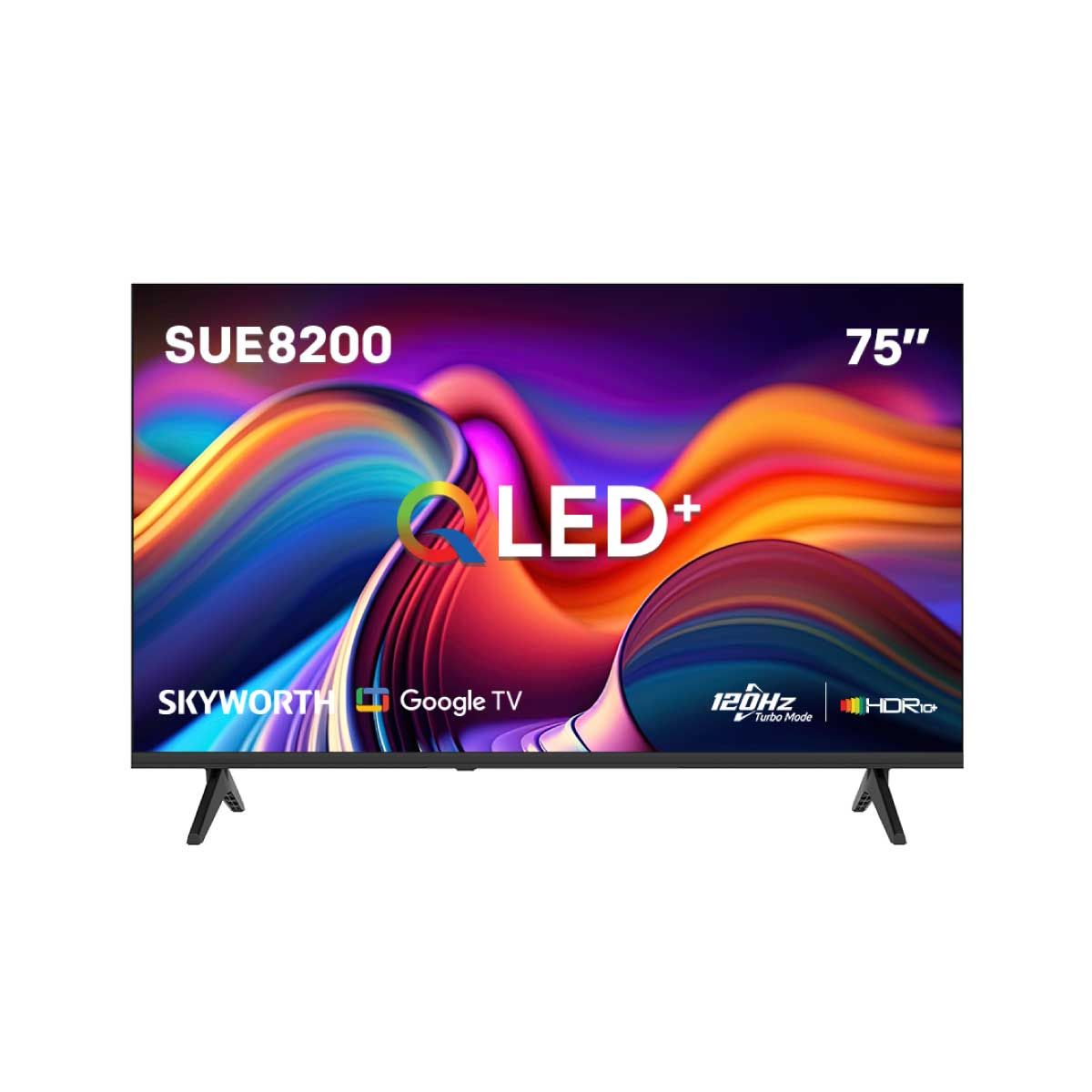 SKYWORTH QLED Google TV AI 120 Hz รุ่น 75SUE8200 สมาร์ททีวีขนาด 75 นิ้ว