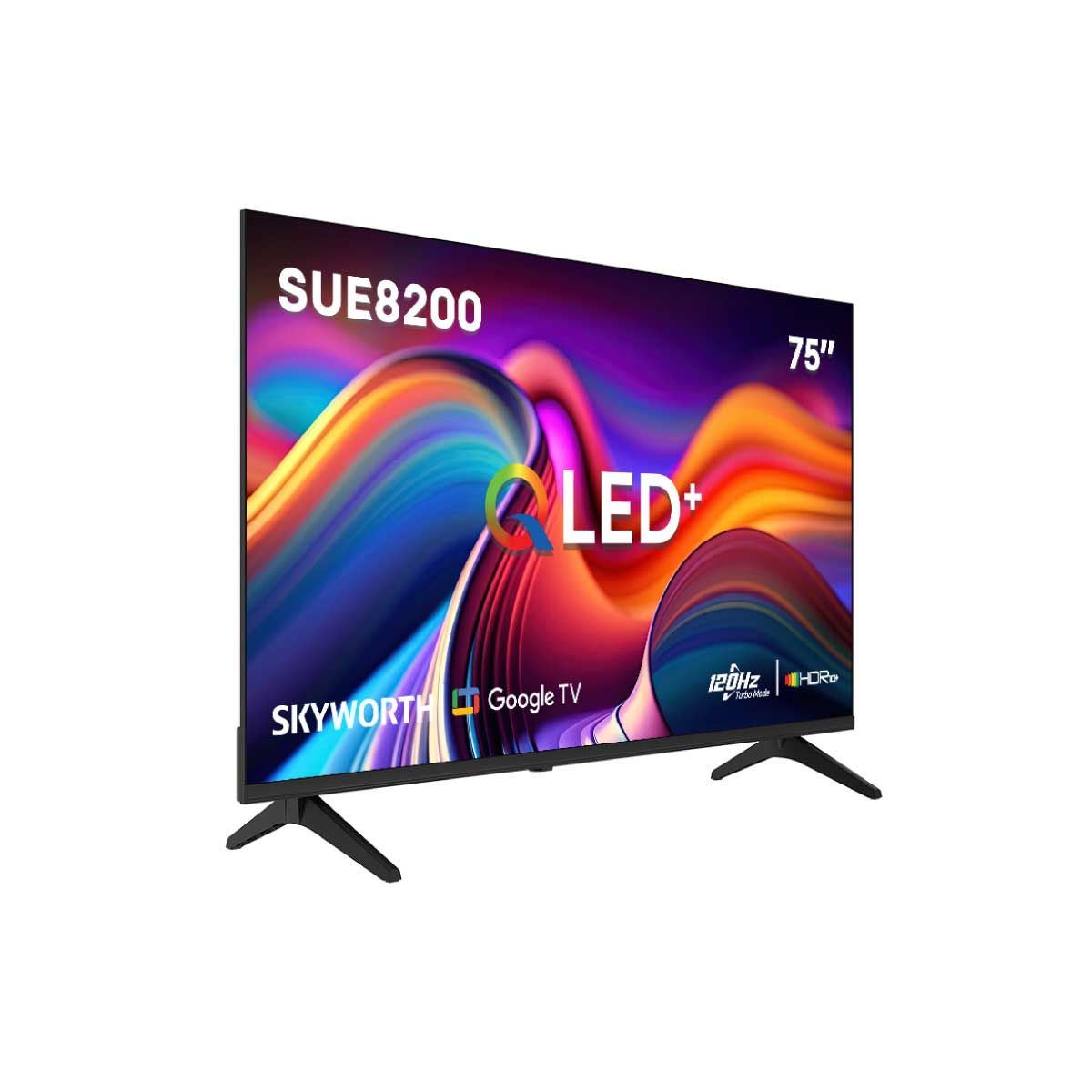 SKYWORTH QLED Google TV AI 120 Hz รุ่น 75SUE8200 สมาร์ททีวีขนาด 75 นิ้ว