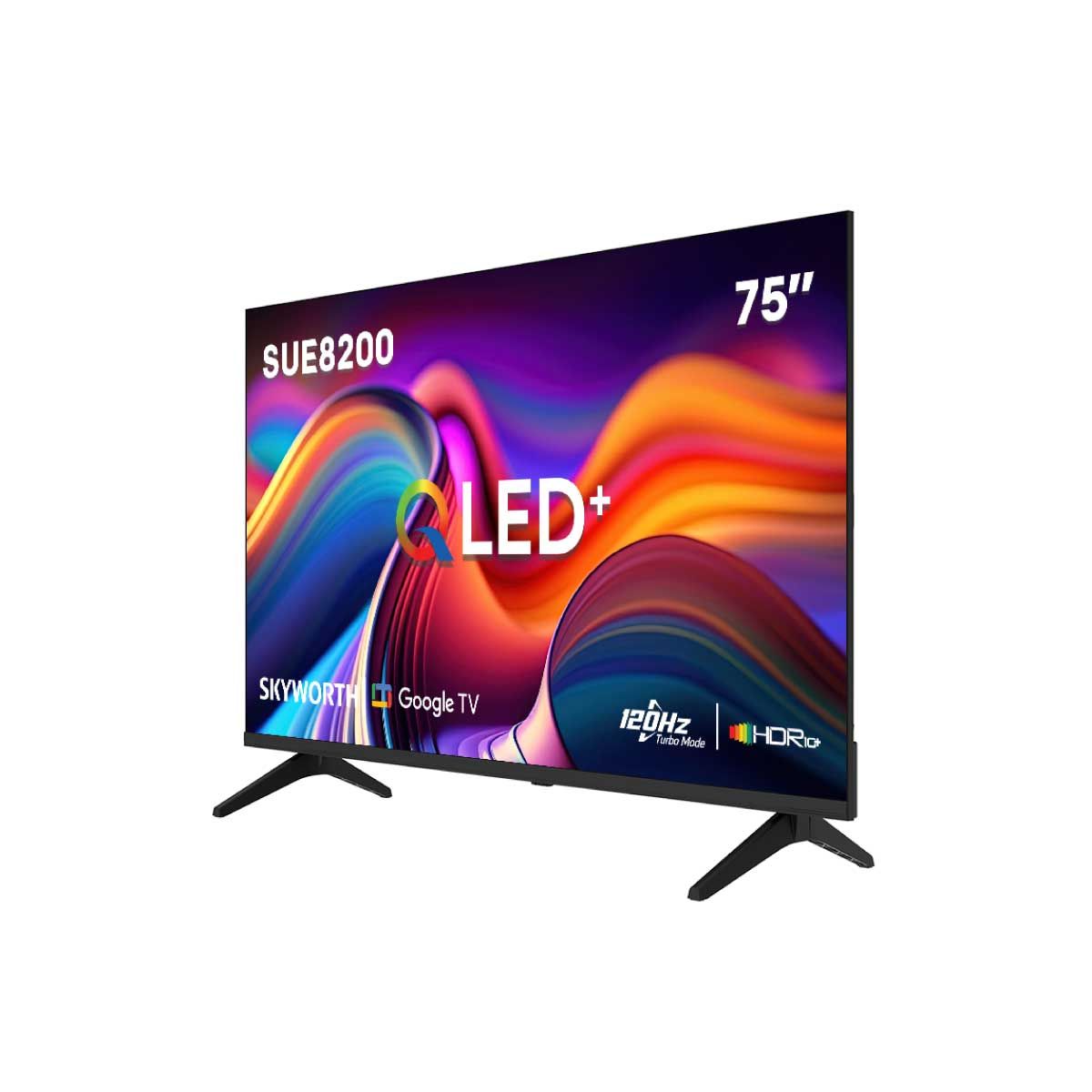 SKYWORTH QLED Google TV AI 120 Hz รุ่น 75SUE8200 สมาร์ททีวีขนาด 75 นิ้ว