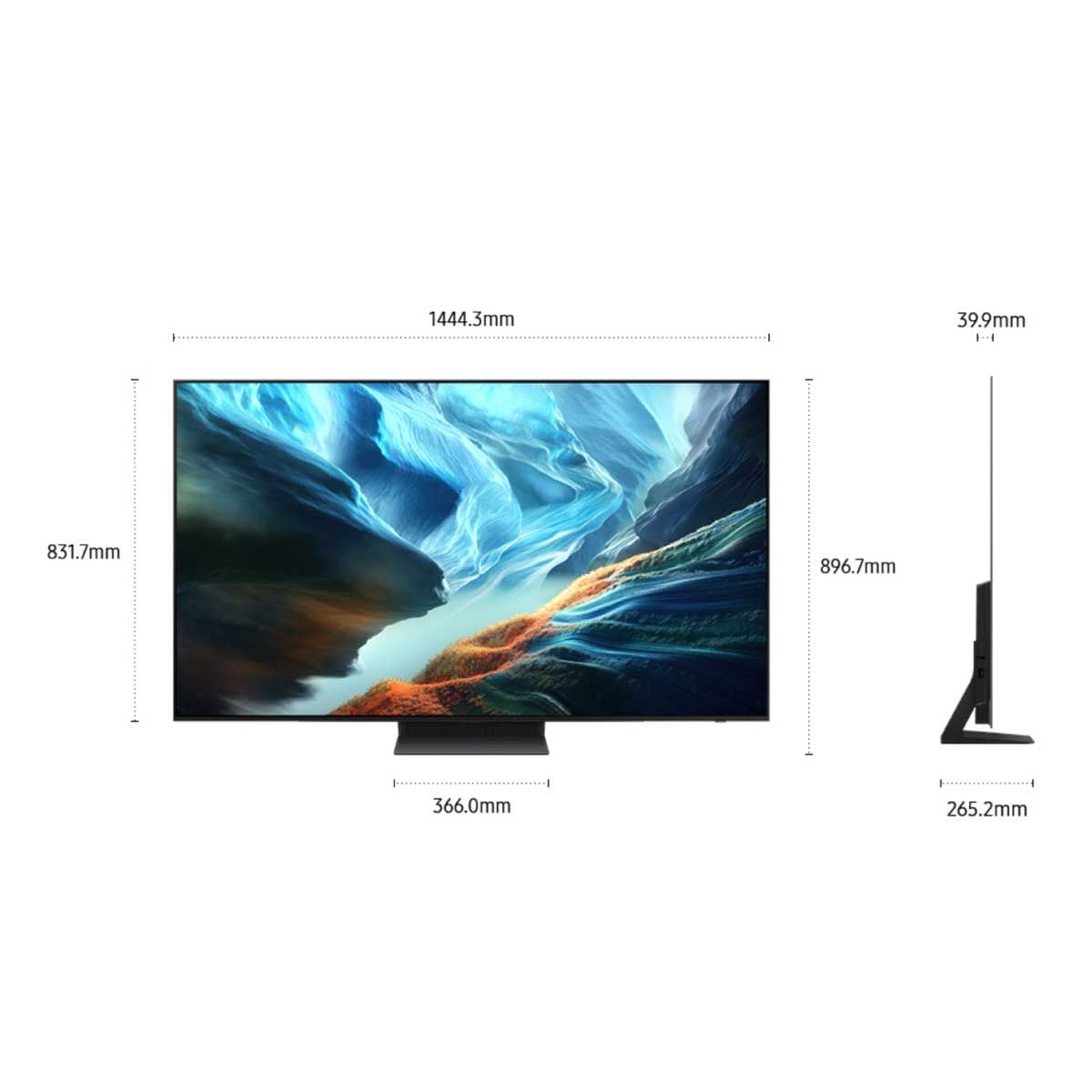 SAMSUNG OLED TV HDR 4K AI Upscaling Pro 165Hz รุ่น QA65S90HAKXXT Vision AI Smart TV ขนาด 65 นิ้ว