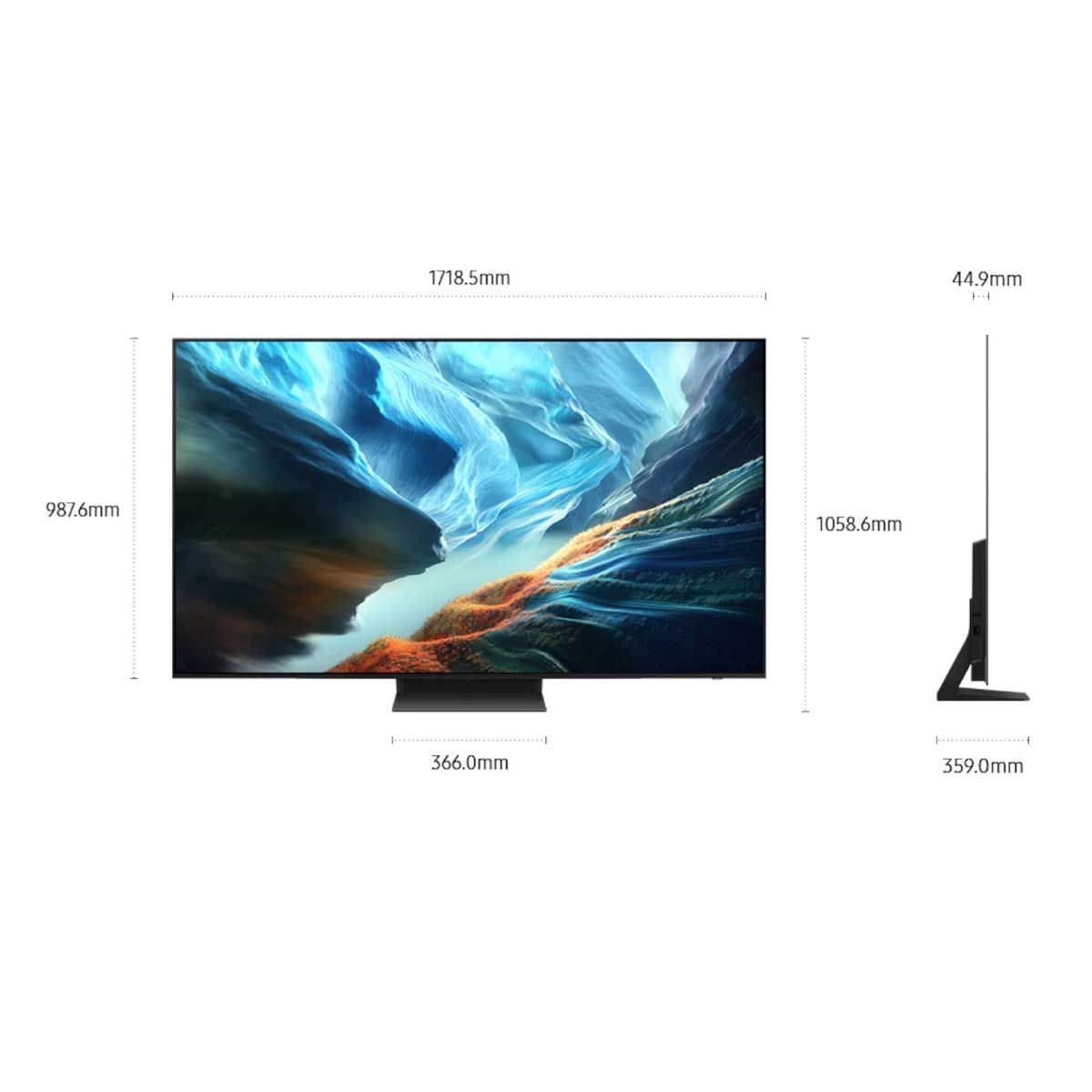 SAMSUNG OLED TV 4K Vision AI Smart TV รุ่น QA77S90HAKXXT Smart TV ขนาด 77 นิ้ว