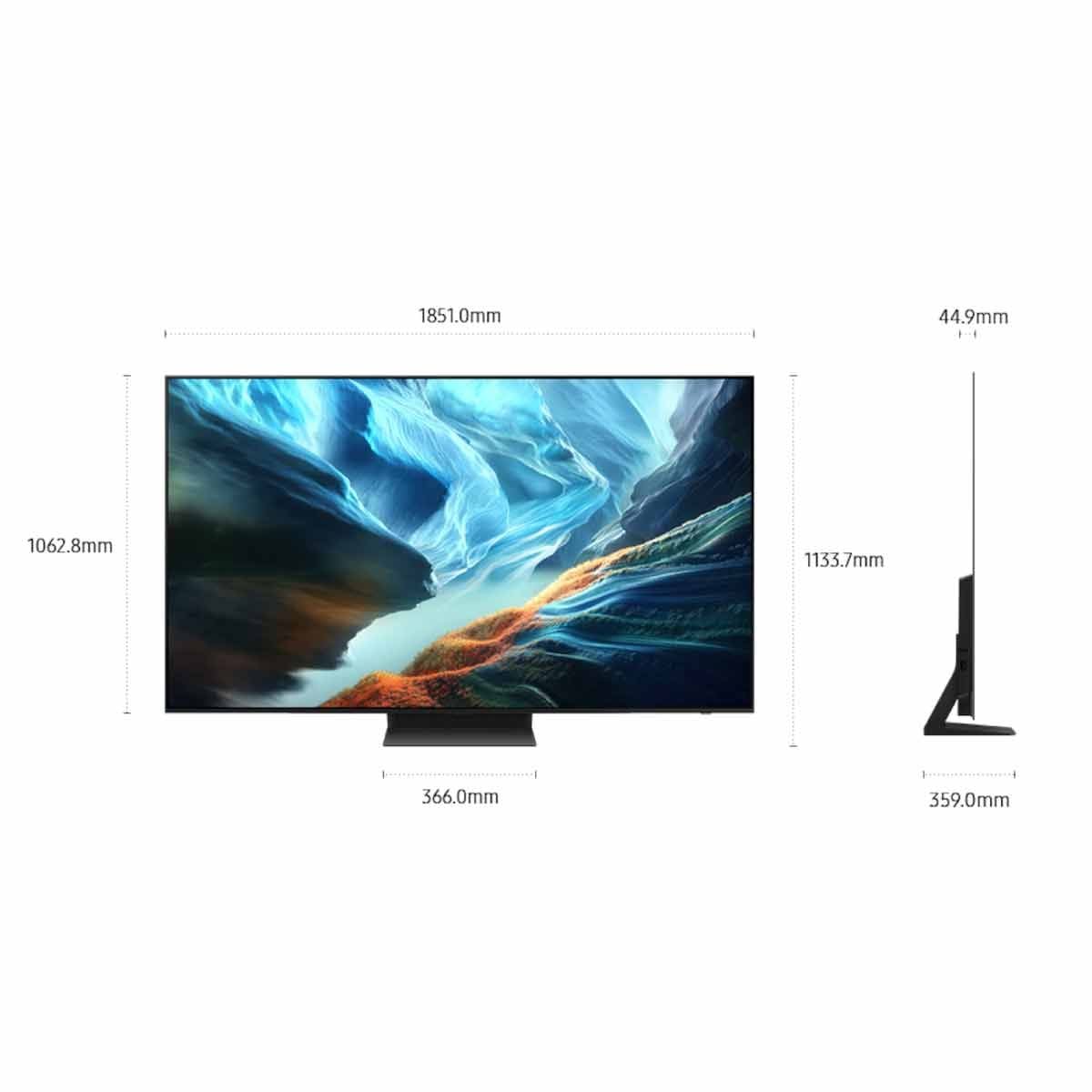 SAMSUNG OLED TV HDR 4K AI Upscaling Pro 165Hz รุ่น QA83S90HAKXXT Vision AI Smart TV ขนาด 83 นิ้ว