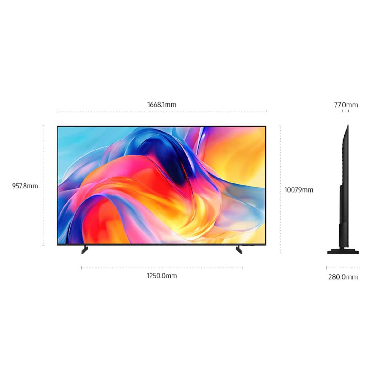 SAMSUNG Mini LED TV 4K  AI Smart TV รุ่น UA75M77HAKXXT Smart TV ขนาด 75 นิ้ว