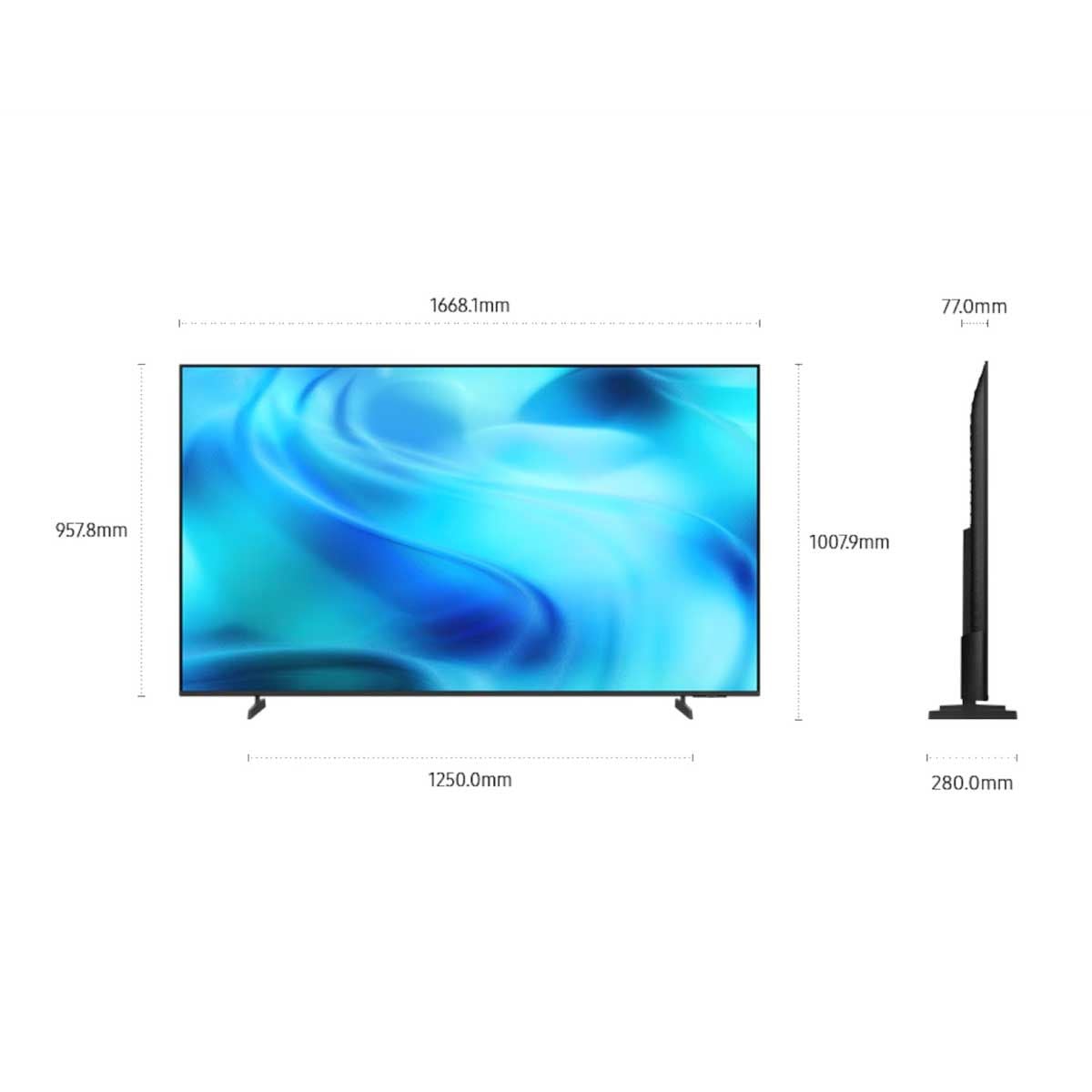 SAMSUNG  UHD TV 4K  Vision AI Smart TV รุ่น UA75UE800HKXXT สมาร์ททีวี ขนาด 75 นิ้ว
