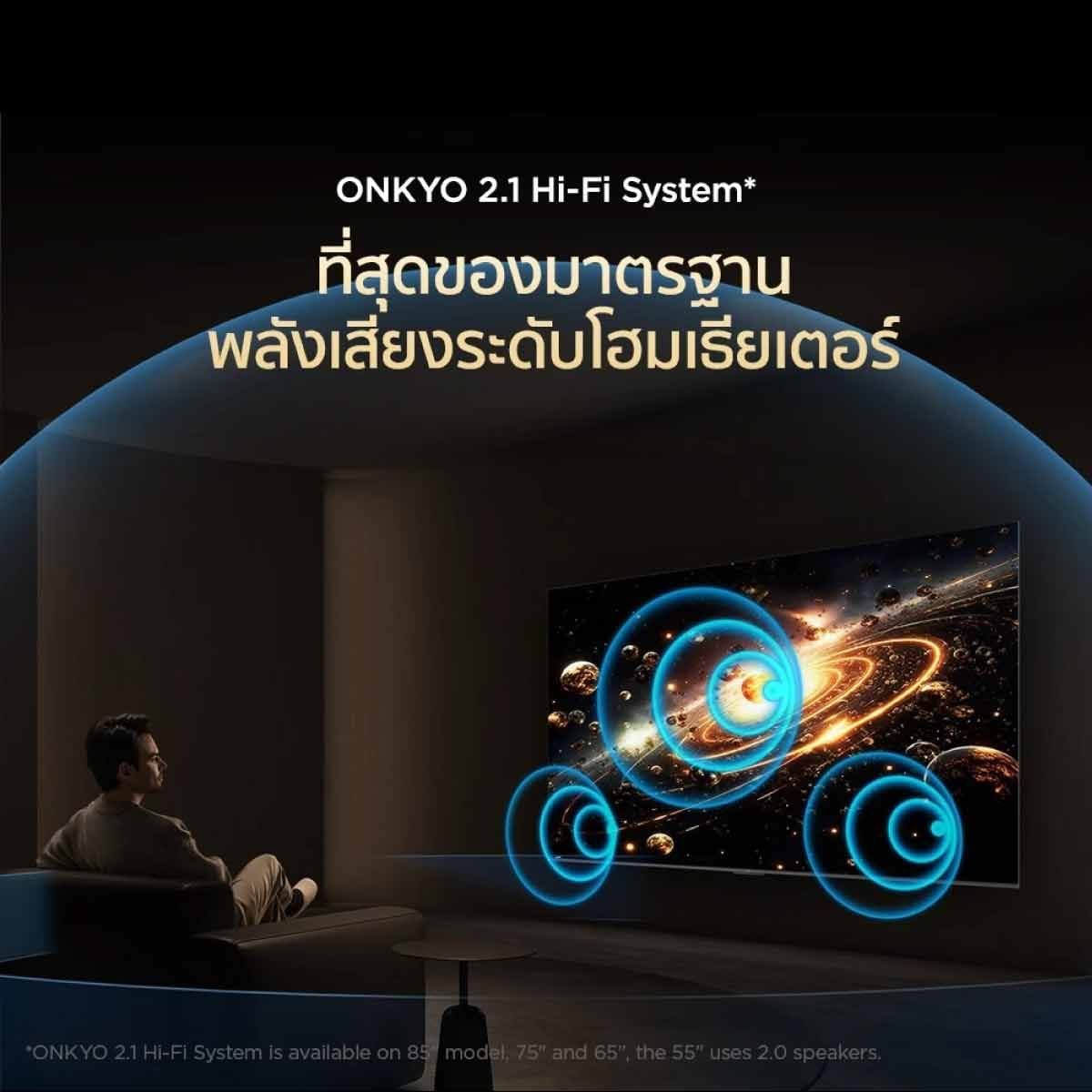 TCL QLED TV 4K Google TV AI 4K รุ่น 65T8D Smart TV ขนาด 65 นิ้ว