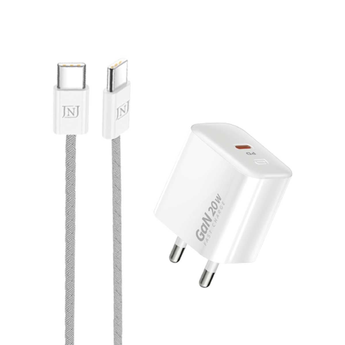 Asaki ชุดชาร์จ 2IN1 ช่องชาร์จ USB-C (Type-C ) พร้อมสายชาร์จ PD to Type-C
