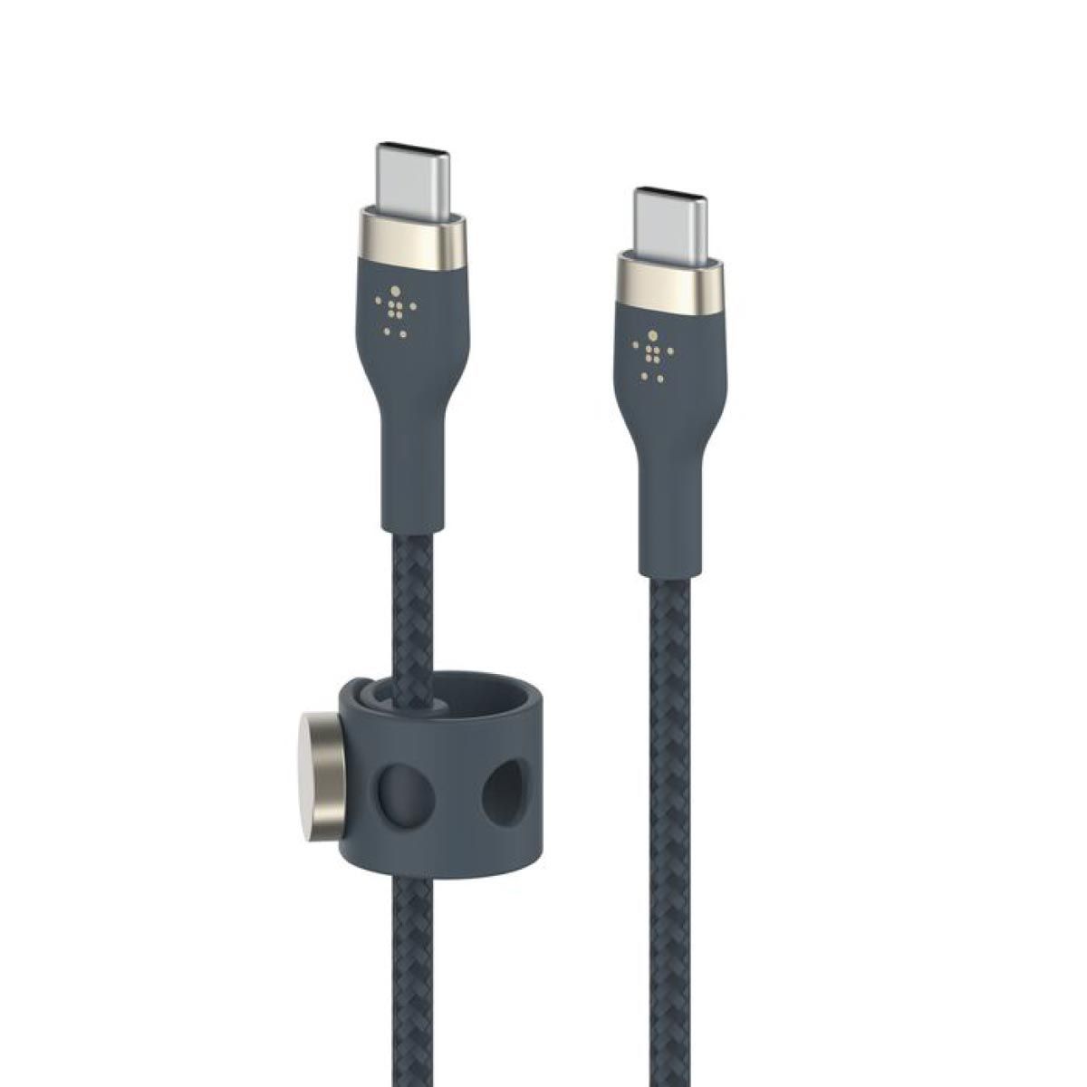 Belkin  สายชาร์จบูสท์ชาร์จ เฟล็กซ์ สาย USB-C ถึง USB-C 60W ยาว  1M  สีน้ำเงิน  (BoostChargePro Flex Braided SiliconeUSB-C to C Cable 60W)