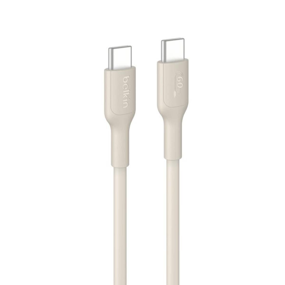 Belkin Charger Cable (สายชาร์จ) BoostCharge USB-C to USB-C 60W (1M) - สีเบจ