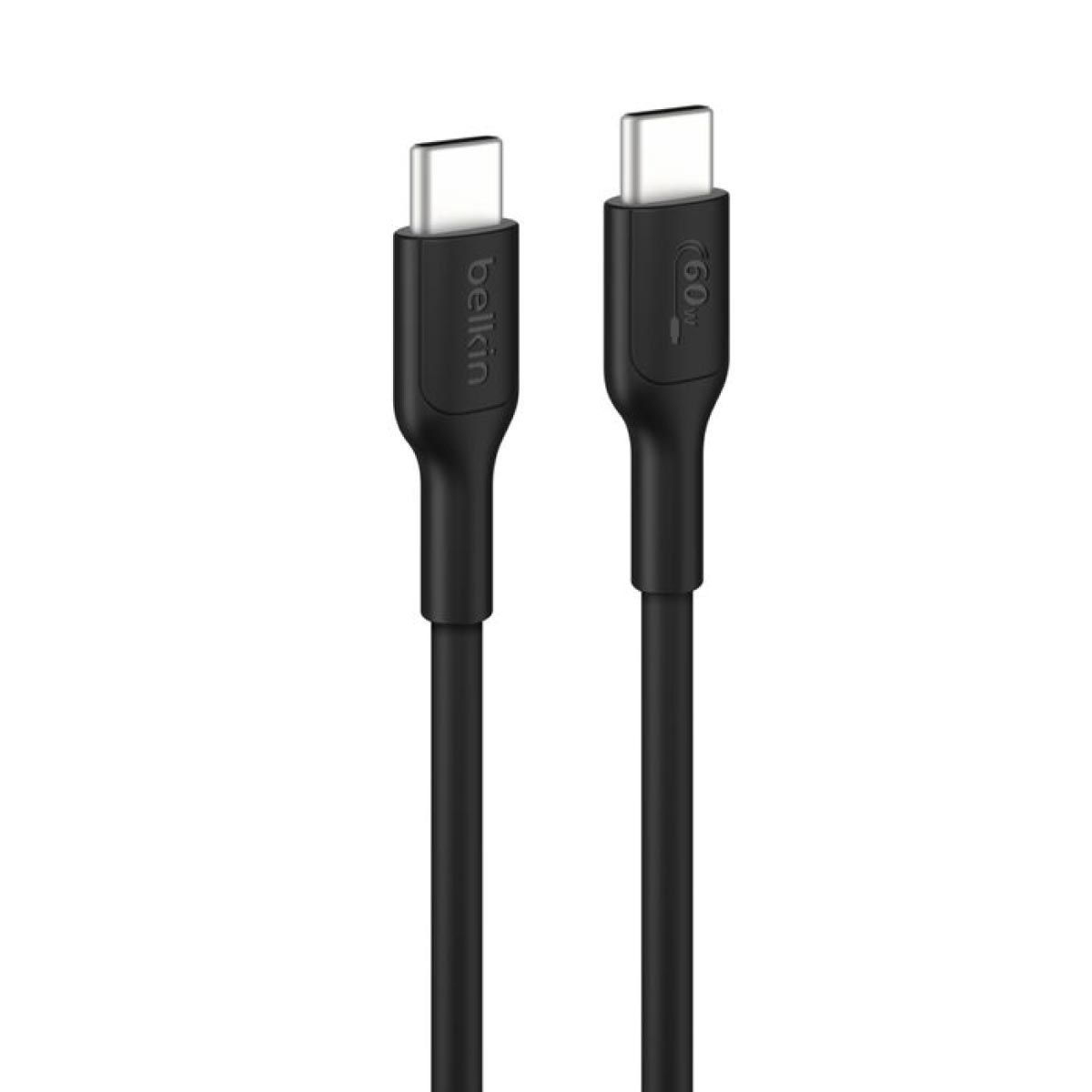 Belkin Charger Cable (สายชาร์จ) BoostCharge Pro Braided USB-C to USB-C 60W (1M) -  สีดำ