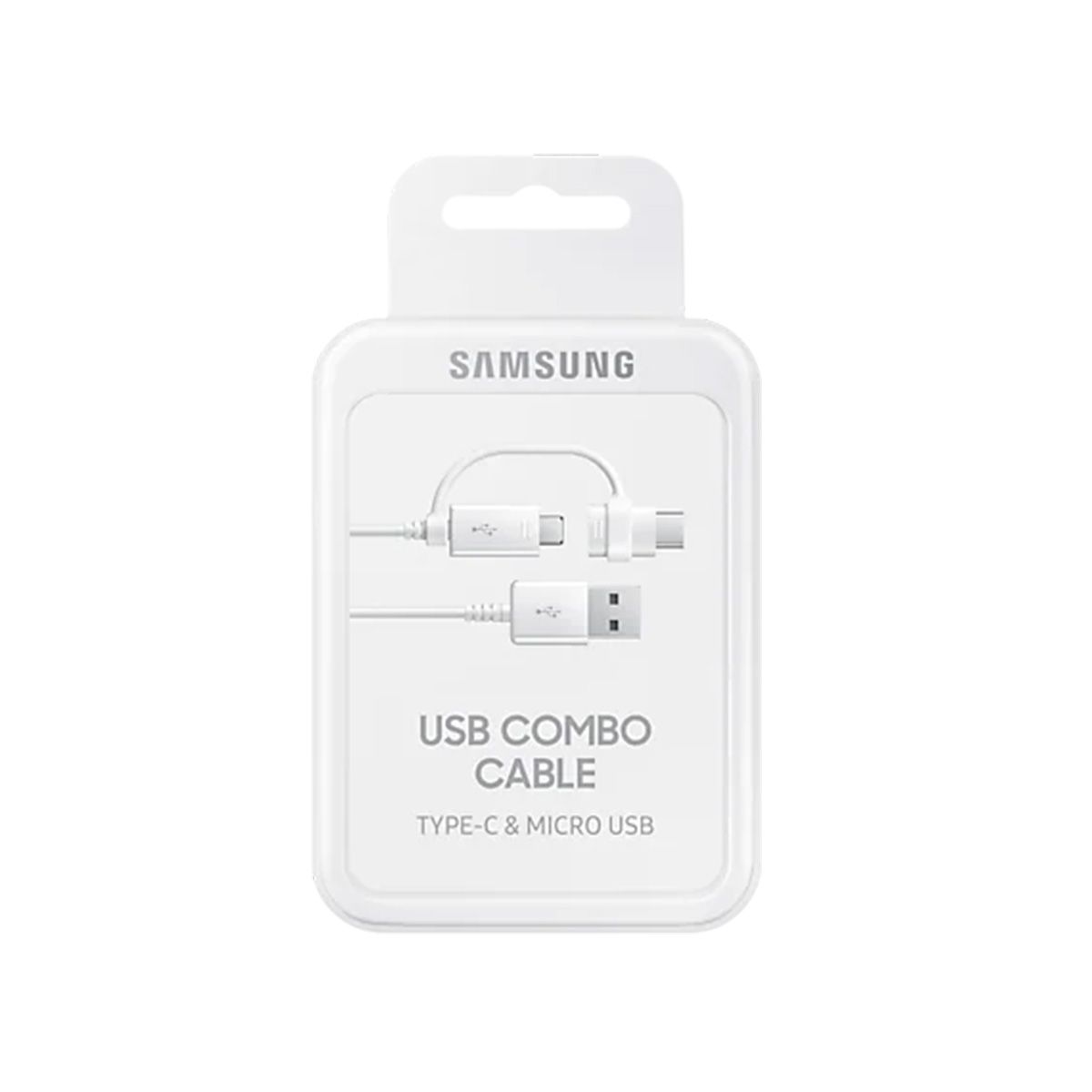Samsung USB Combo Cable Type-C & Micro USB (EP-DG930DWEGWW) - White