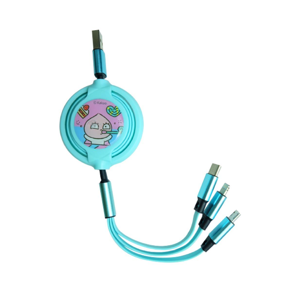 YOOBAO สายชาร์จ 3 in 1 Cable Type-C / Micro / Lightning รุ่น YB31 (Blue)