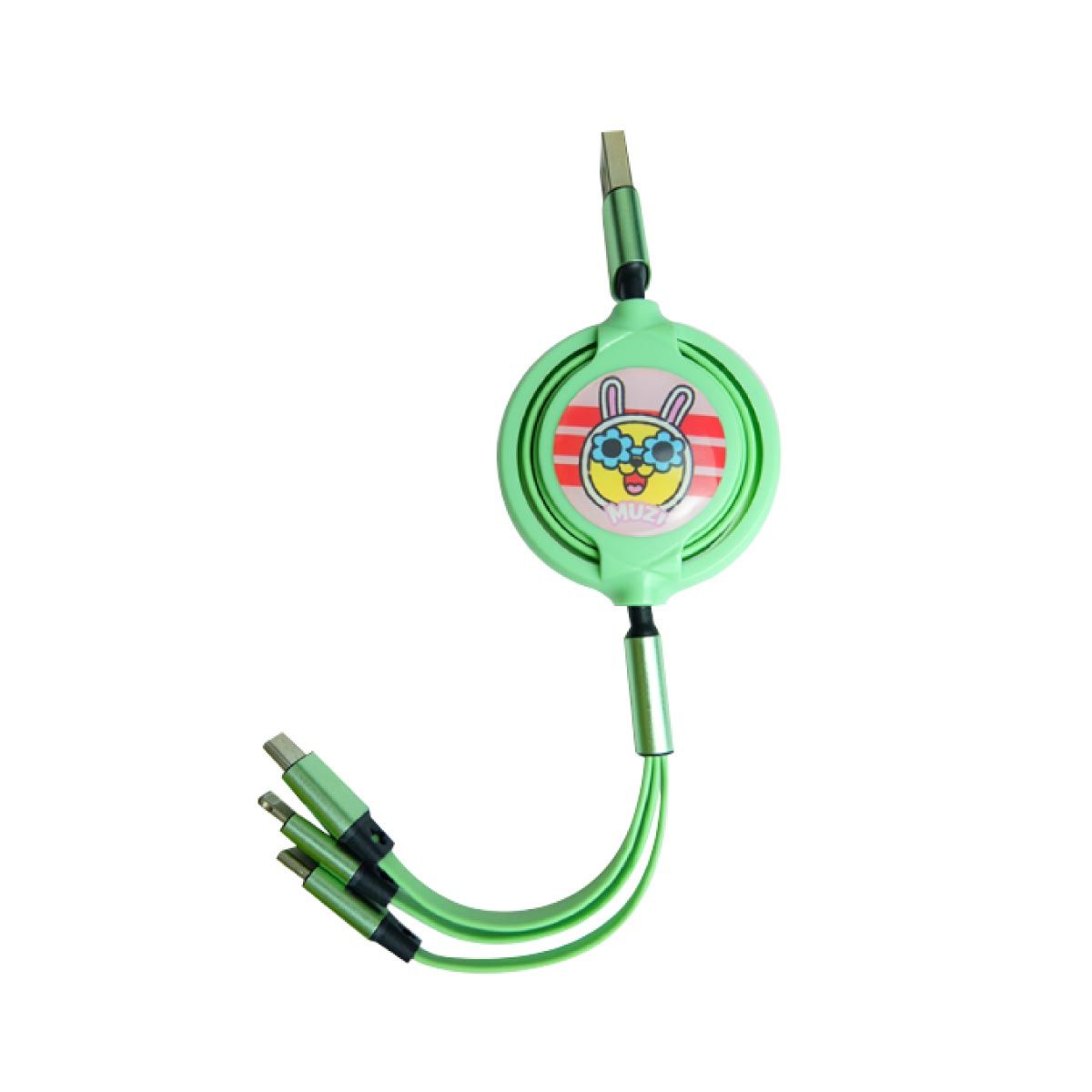YOOBAO สายชาร์จ 3 in 1 Cable Type-C / Micro / Lightning รุ่น YB31  (Mint)