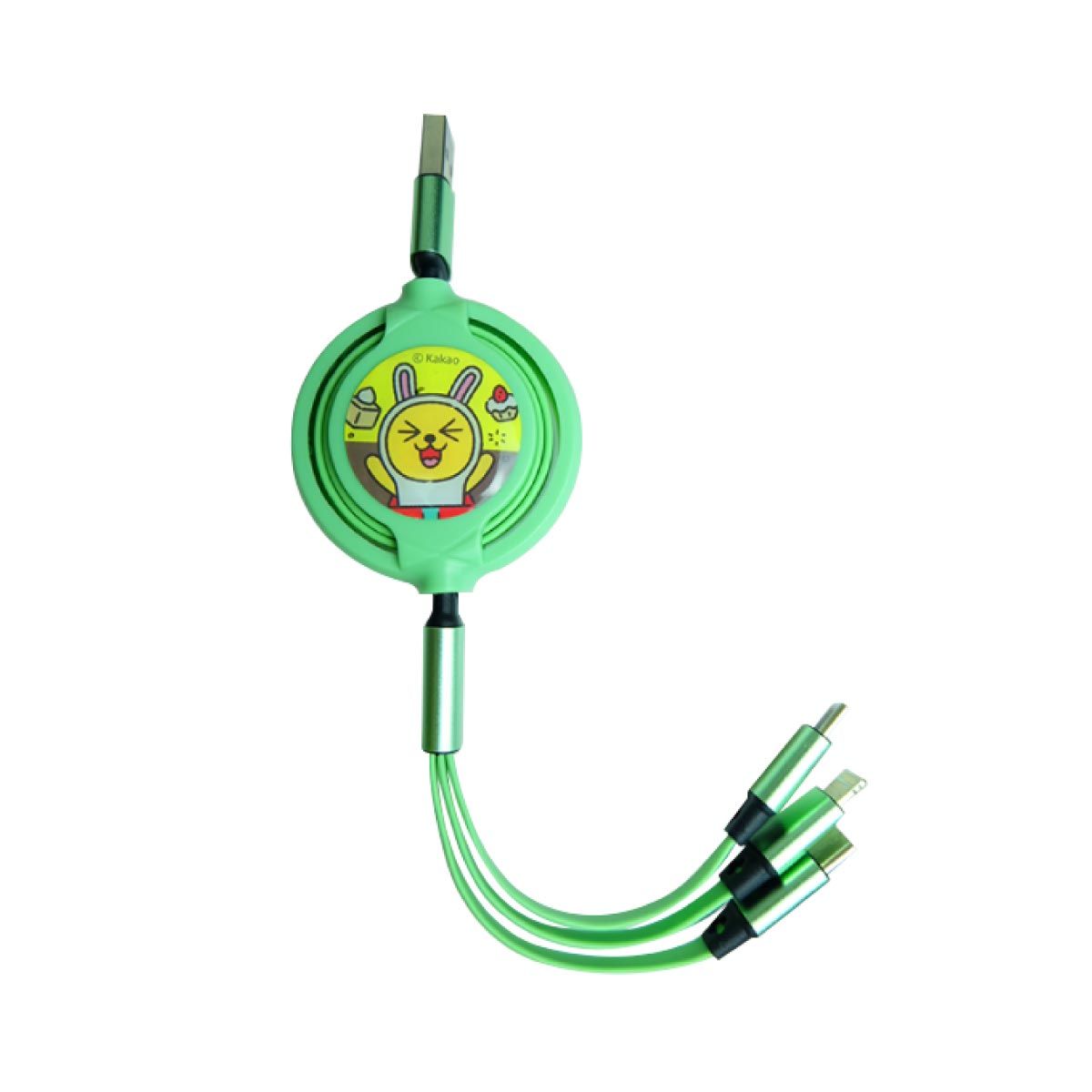 YOOBAO สายชาร์จ 3 in 1 Cable Type-C / Micro / Lightning รุ่น YB31  (Mint)