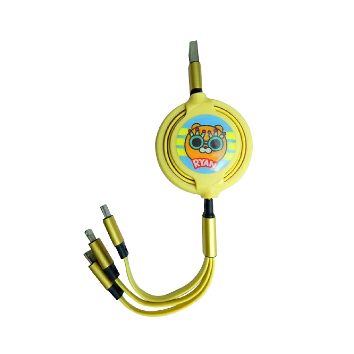 YOOBAO สายชาร์จ 3 in 1 Cable Type-C / Micro / Lightning รุ่น YB31 (Yellow)