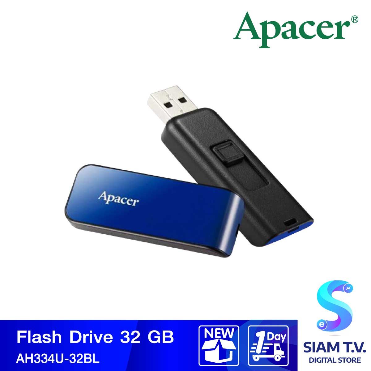 APACER AH334 32 GB FLASH DRIVE (แฟลชไดร์ฟ) (BLUE)