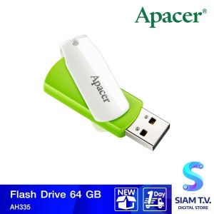 FLASH DRIVE 64 GB (แฟลชไดร์ฟ) APACER AH335 (GREEN)