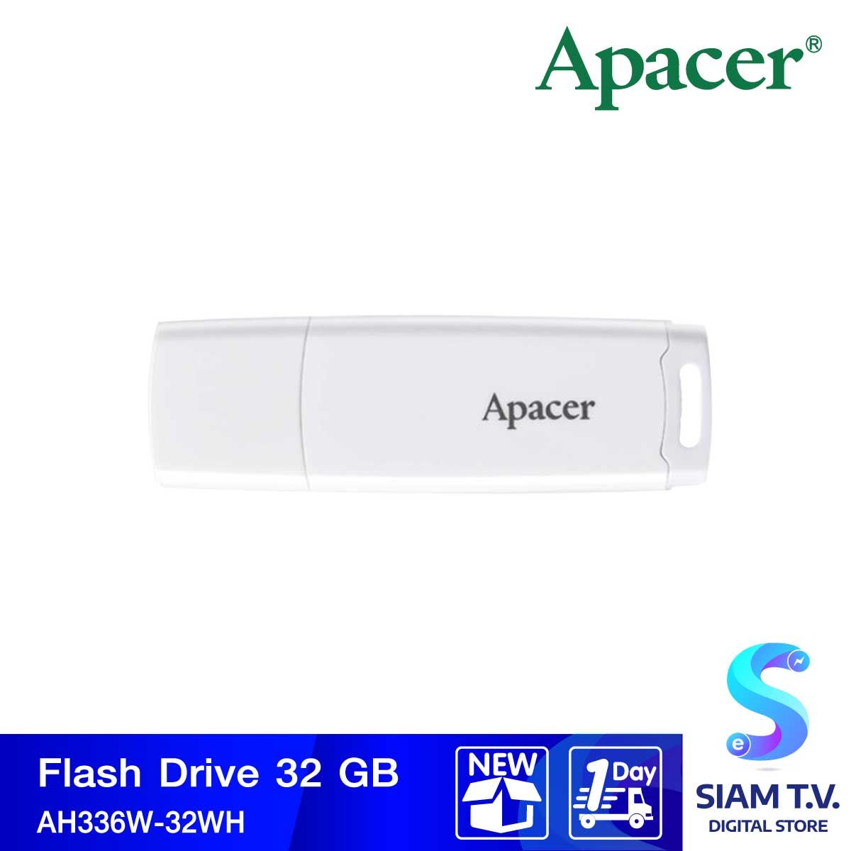 APACER AH336 32 GB FLASH DRIVE (แฟลชไดร์ฟ)(WHITE)
