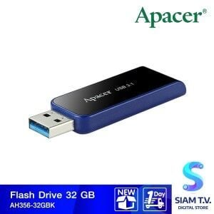 FLASH DRIVE 32 GB (แฟลชไดร์ฟ) APACER AH356 (BLACK)