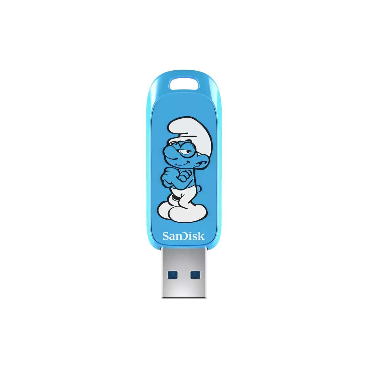 FLASH DRIVE (แฟลชไดร์ฟ) SANDISK SMURFS 64GB
