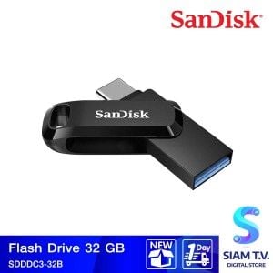 32 GB FLASH DRIVE (แฟลชไดร์ฟ) SANDISK ULTRA DUAL DRIVE GO USB TYPE-C (SDDDC3-032G-G46)