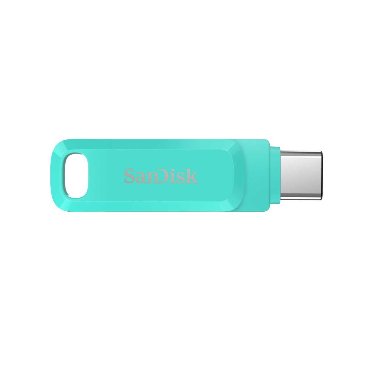 64 GB FLASH DRIVE (แฟลชไดร์ฟ) SANDISK ULTRA DUAL DRIVE GO USB TYPE-C (GREEN) (SDDDC3-064G-G46G)