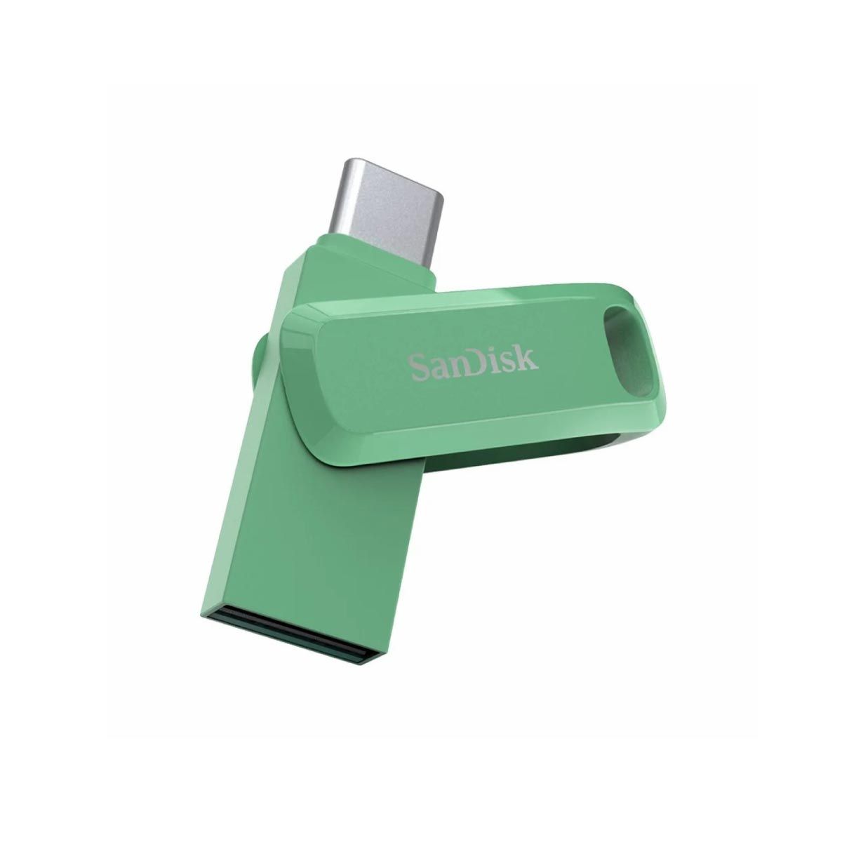 FLASH DRIVE 64 GB  (แฟลชไดร์ฟ) SANDISK ULTRA DUAL DRIVE GO (USB-C & USB-A) (SDDDC3-064G-G46AG) (ABSINTHE GREEN)
