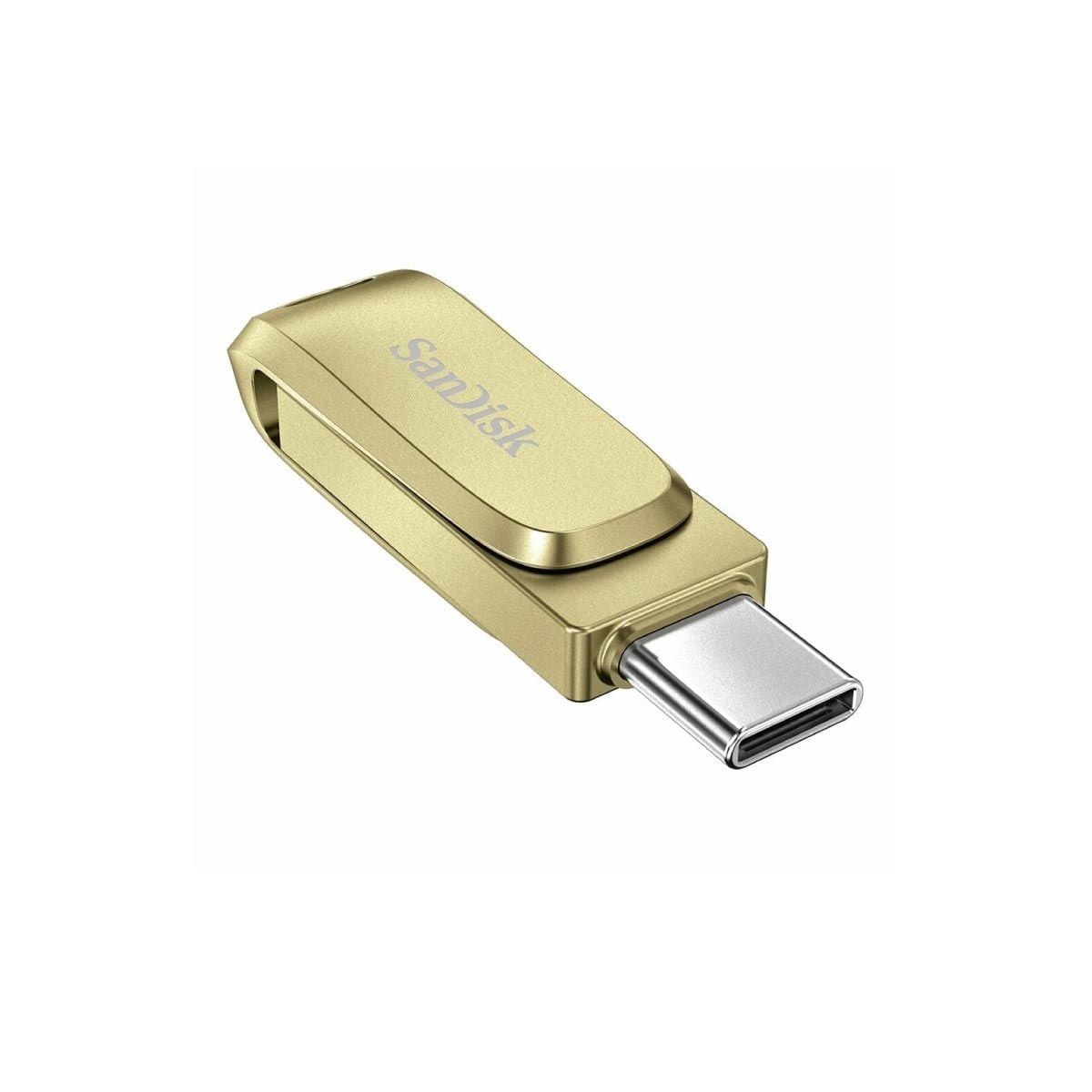 FLASH DRIVE 128 GB (แฟลชไดร์ฟ) SANDISK ULTRA DUAL DRIVE LUXE (USB-C & USB-A) (SDDDC4-128G-G46GD) (GOLD)