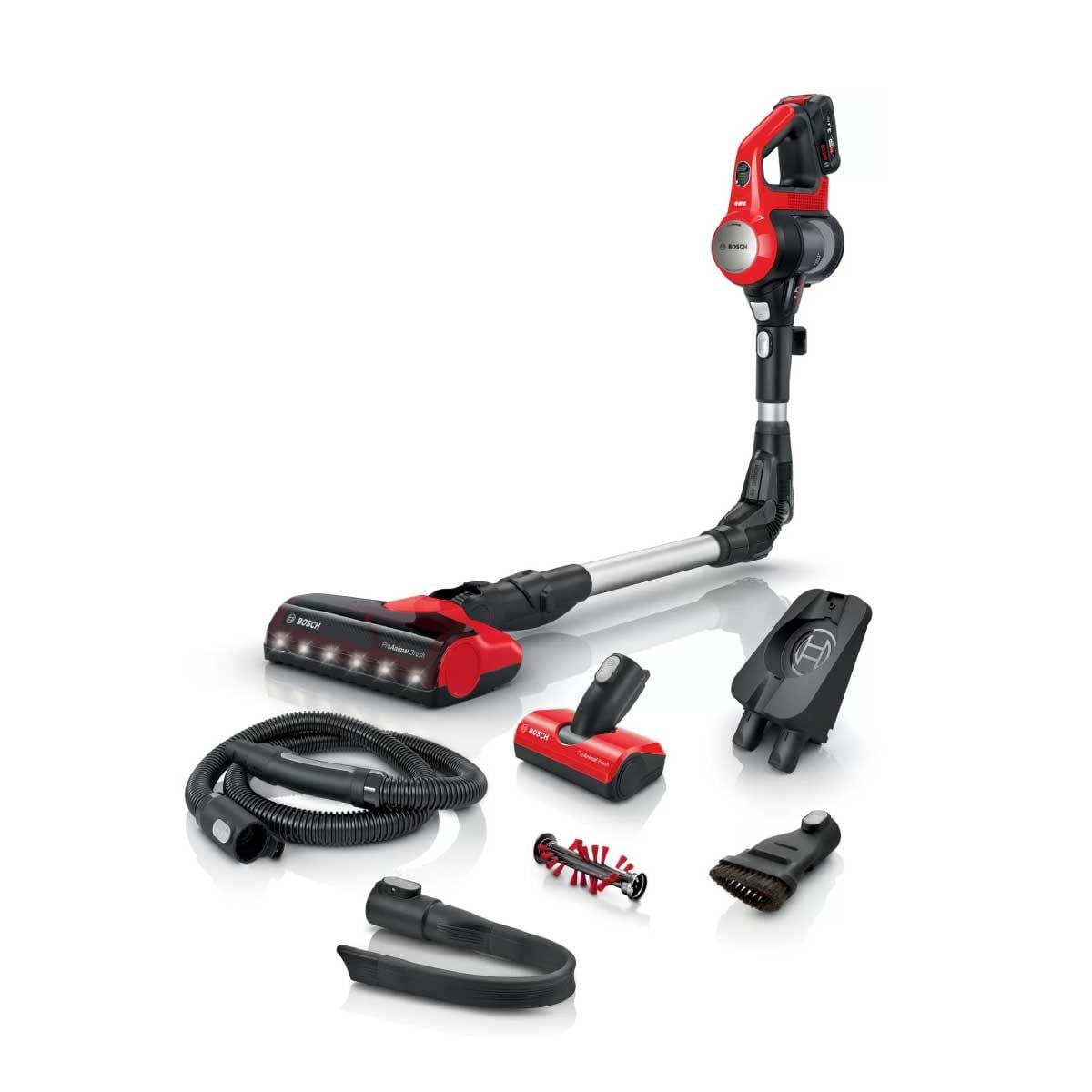 BOSCH เครื่องดูดฝุ่นไร้สาย Hanstick ProAnimal Unlimited 7 Flexibility รุ่น BBS711ANM สีแดง