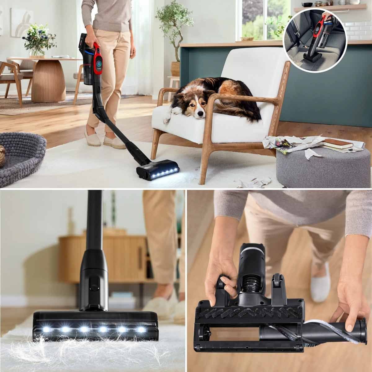 BOSCH  เครื่องดูดฝุ่นมือจับUnlimited10 ProAnimal รุ่น  BCS1041PET