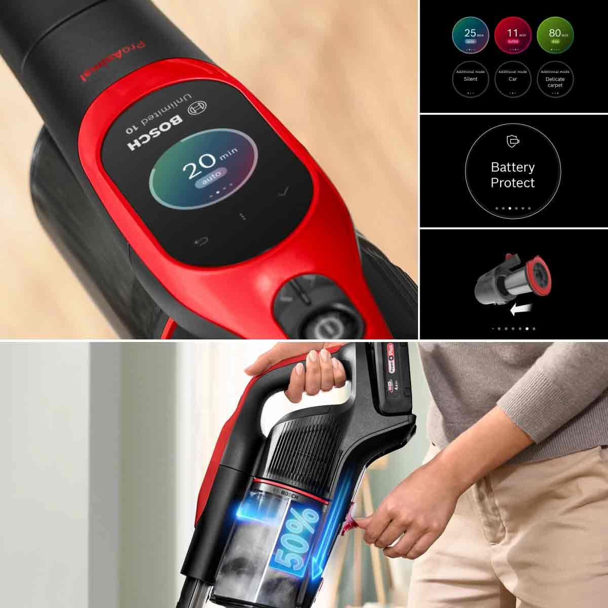 BOSCH  เครื่องดูดฝุ่นมือจับUnlimited10 ProAnimal รุ่น  BCS1041PET