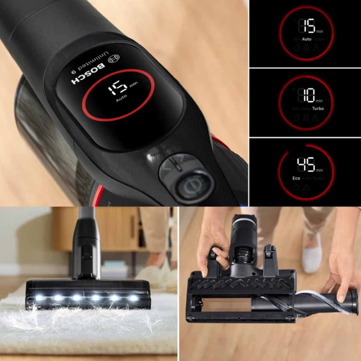 BOSCH  เครื่องดูดฝุ่นด้ามจับ Unlimited10 สีดำรุ่น  BCS931BQC