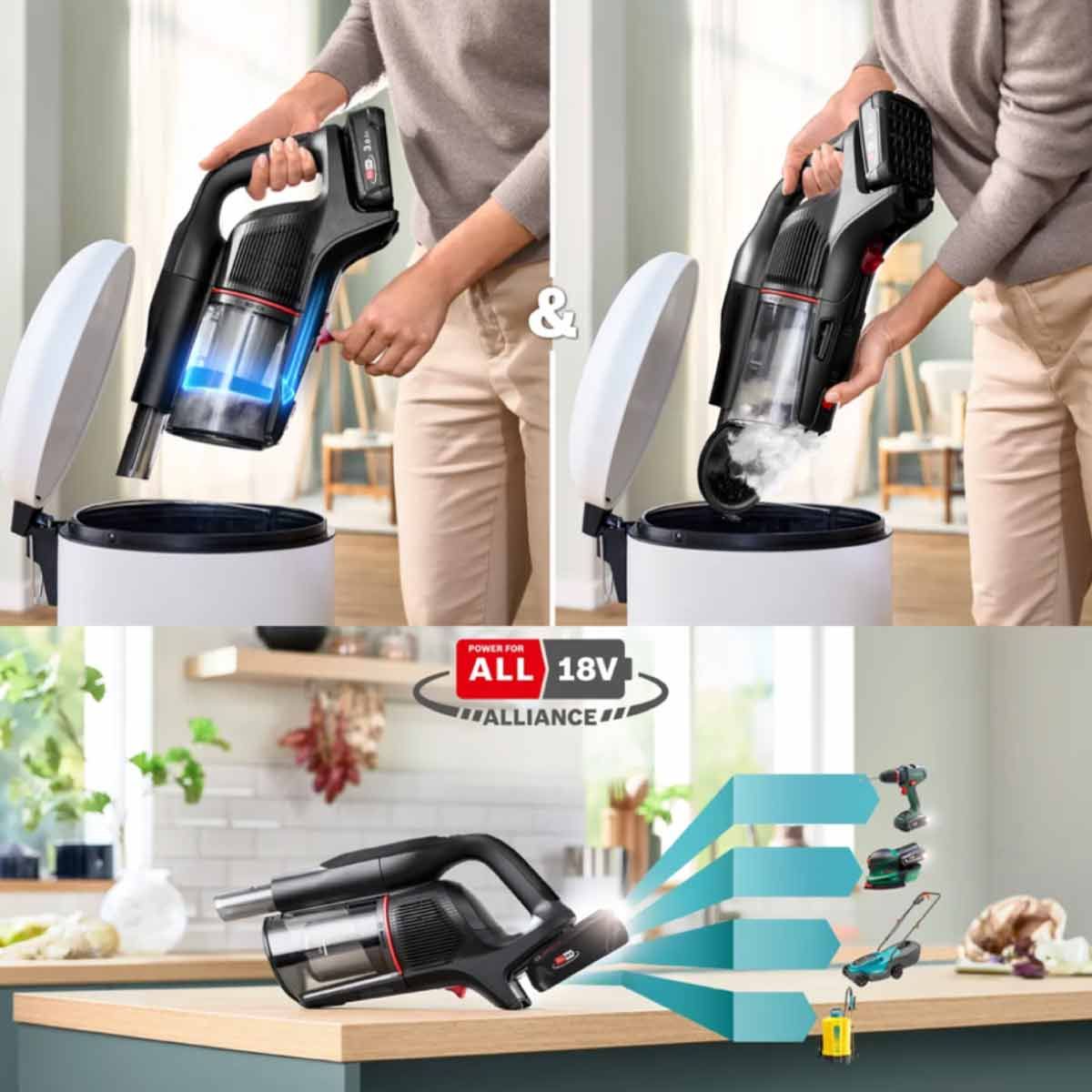 BOSCH  เครื่องดูดฝุ่นด้ามจับ Unlimited10 สีดำรุ่น  BCS931BQC