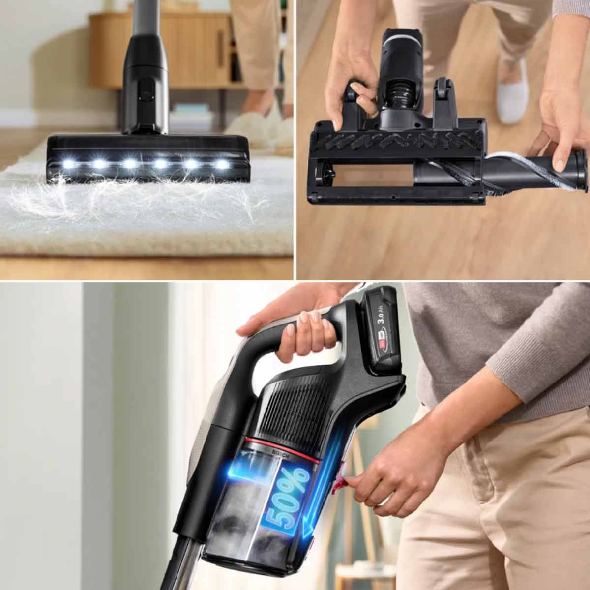 BOSCH  เครื่องดูดฝุ่นด้ามจับ Unlimited10 สีเทา รุ่น  BCS931GAC