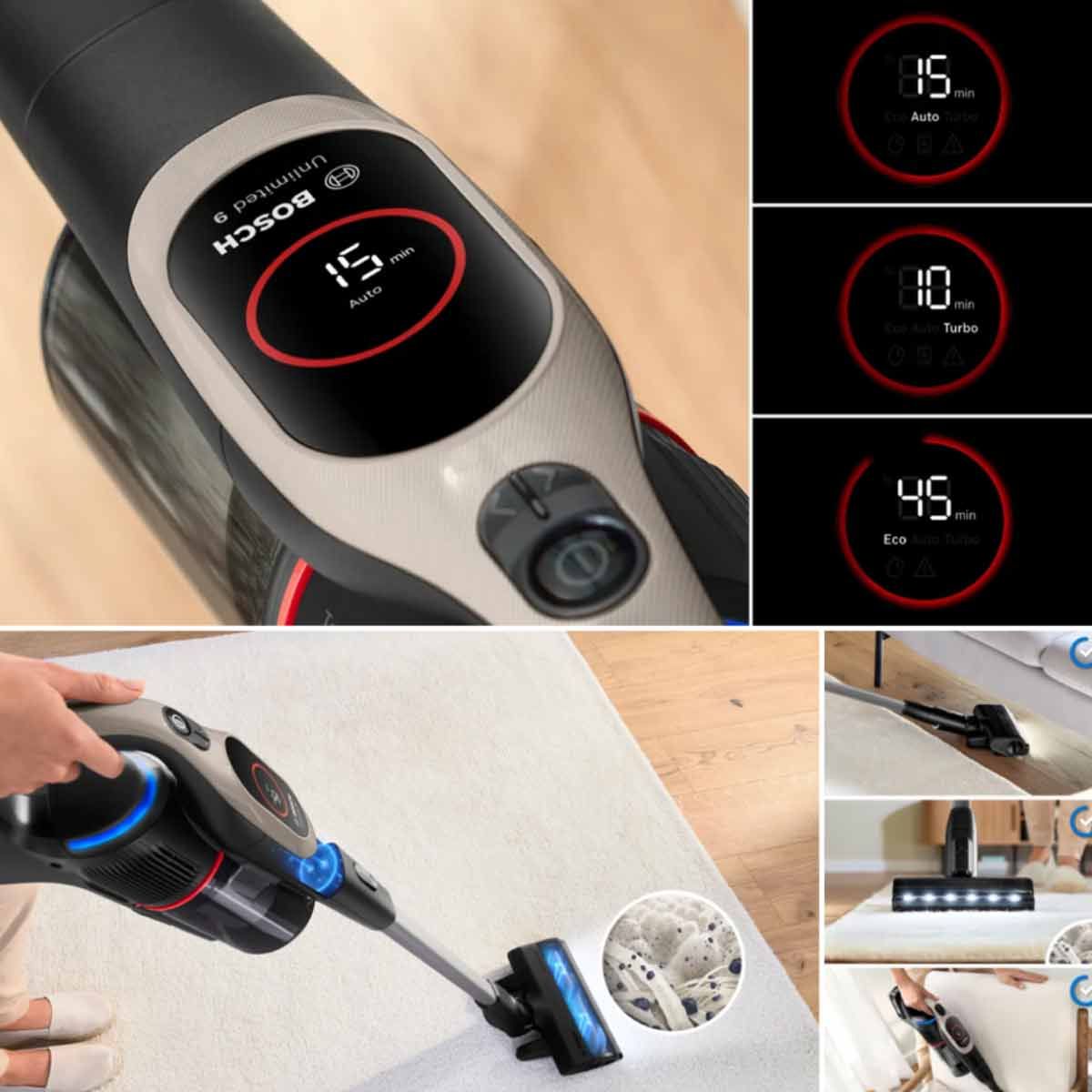 BOSCH  เครื่องดูดฝุ่นด้ามจับ Unlimited10 สีเทา รุ่น  BCS931GAC