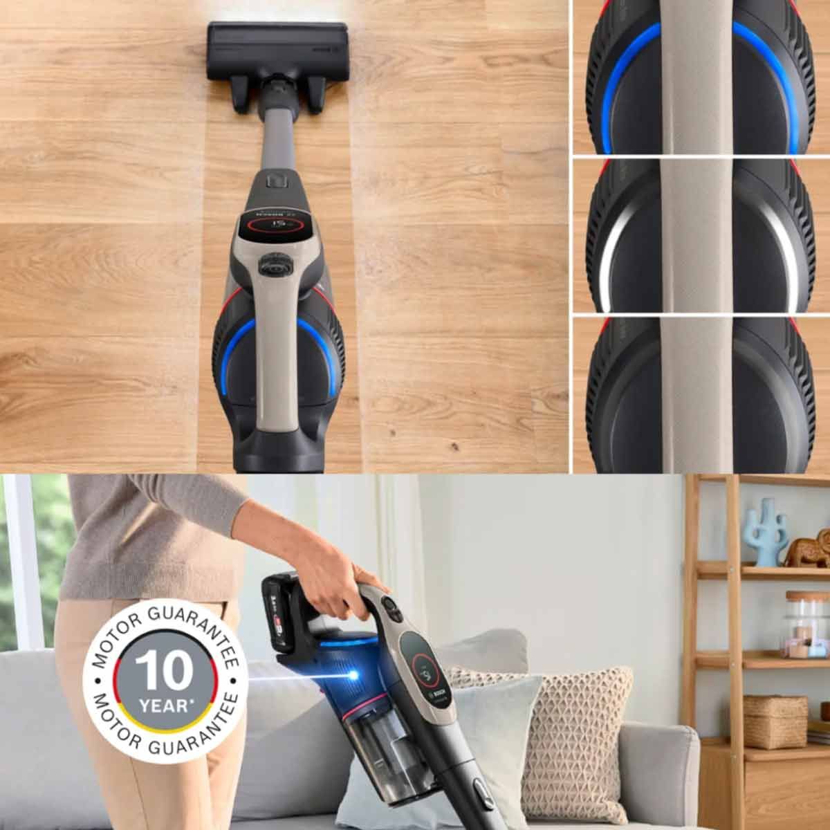 BOSCH  เครื่องดูดฝุ่นด้ามจับ Unlimited10 สีเทา รุ่น  BCS931GAC