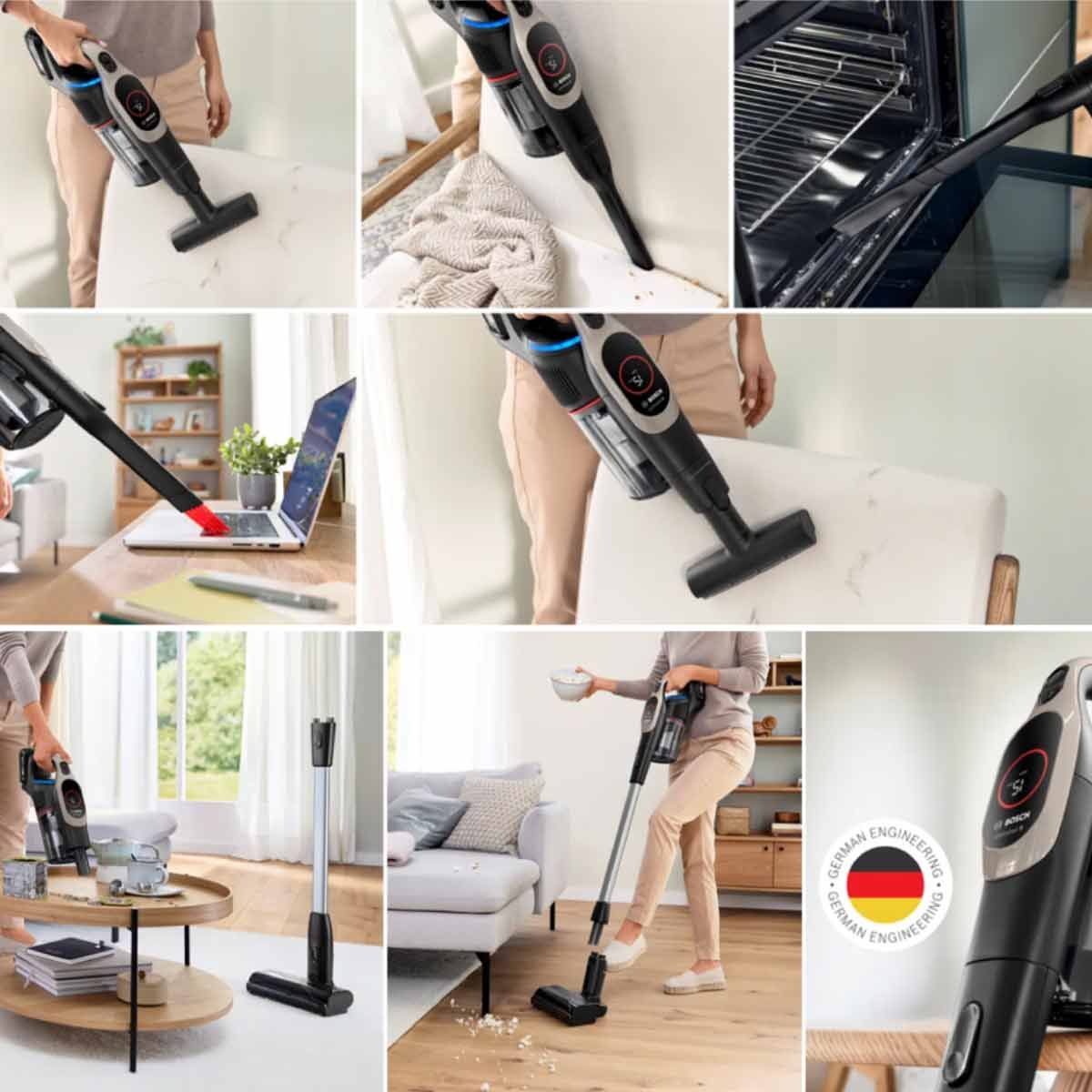 BOSCH  เครื่องดูดฝุ่นด้ามจับ Unlimited10 สีเทา รุ่น  BCS931GAC