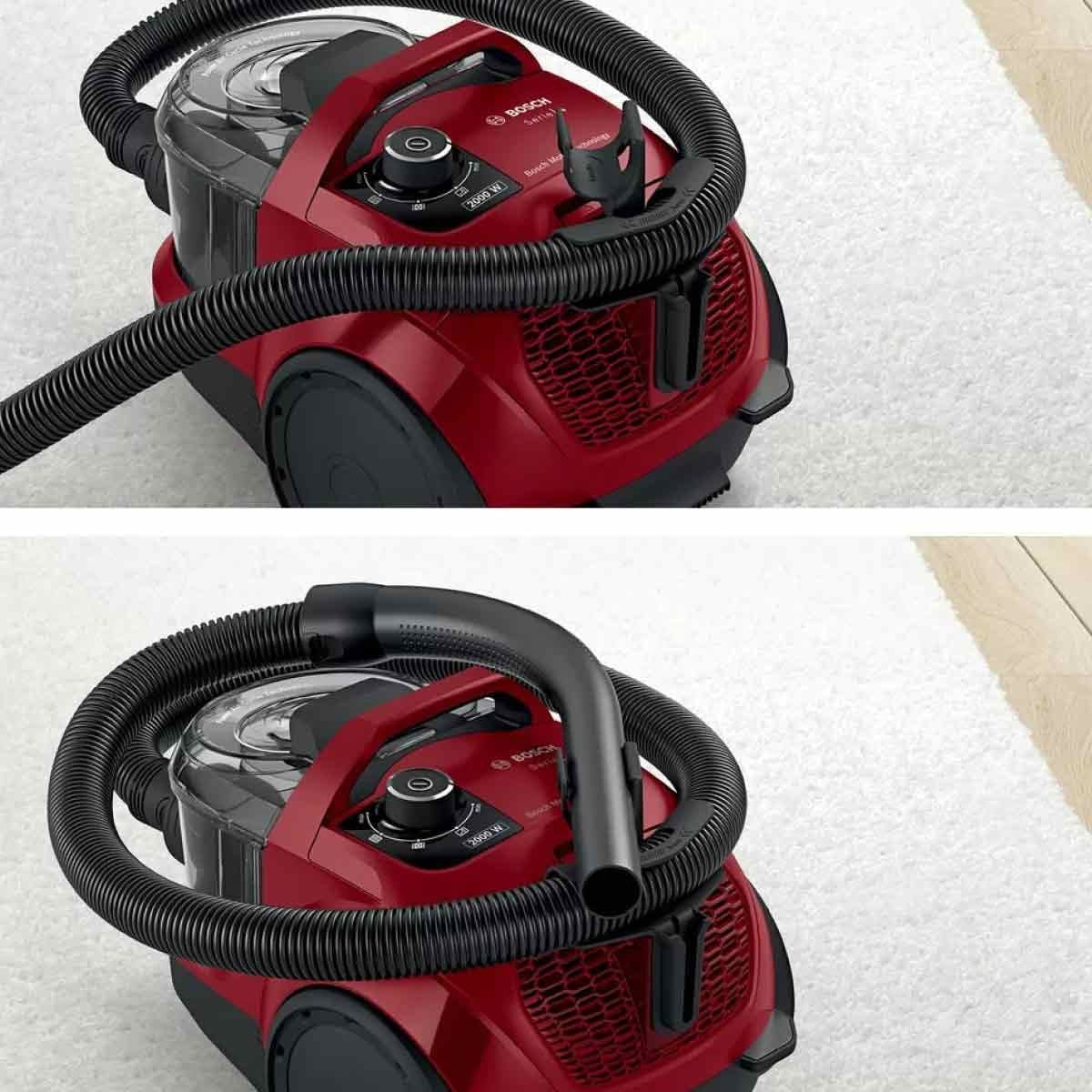 BOSCH เครื่องดูดฝุ่น 2000W สีแดง รุ่นBGS21WX200