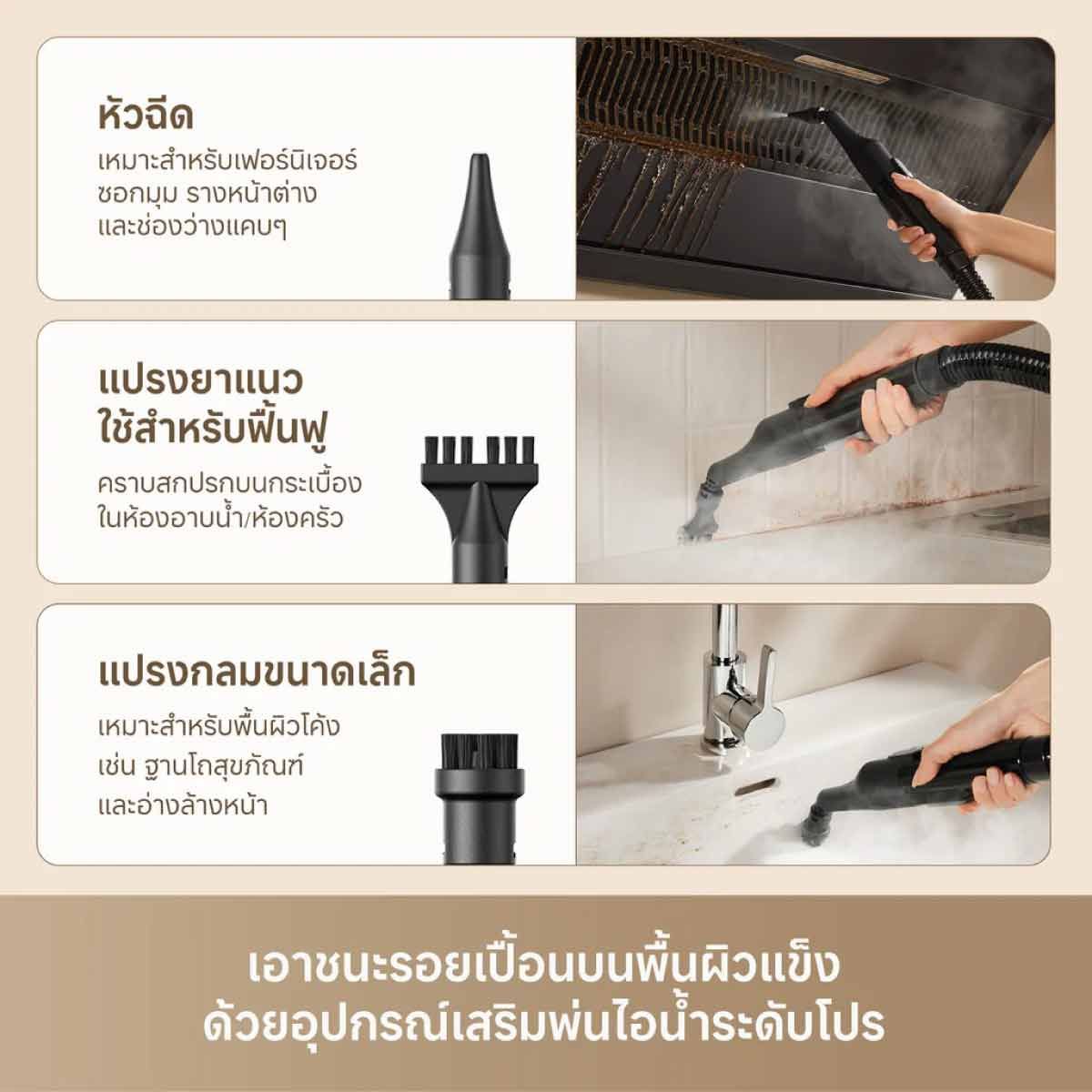Dreame  เครื่องทำความสะอาดโซฟา ผ้าม่าน รุ่นN20 Steam