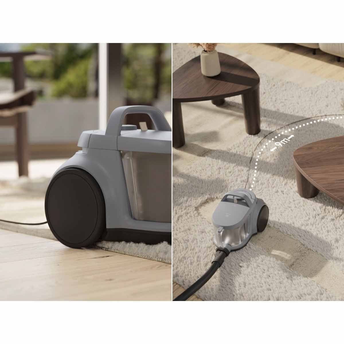 ELECTROLUX เครื่องดูดฝุ่น 2,000W พร้อมอุปกรณ์ สีขาว รุ่น EFC52614