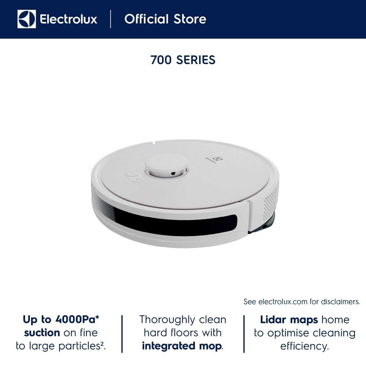 ELECTROLUX  เครื่องดูดฝุ่นหุ่นยนต์+ถูพื้น Wifi รุ่น EFR71222
