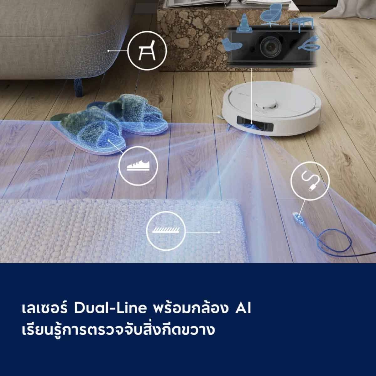ELECTROLUX เครื่องดูดฝุ่นหุ่นยนต์+แท่นWifi รุ่นEFR81223