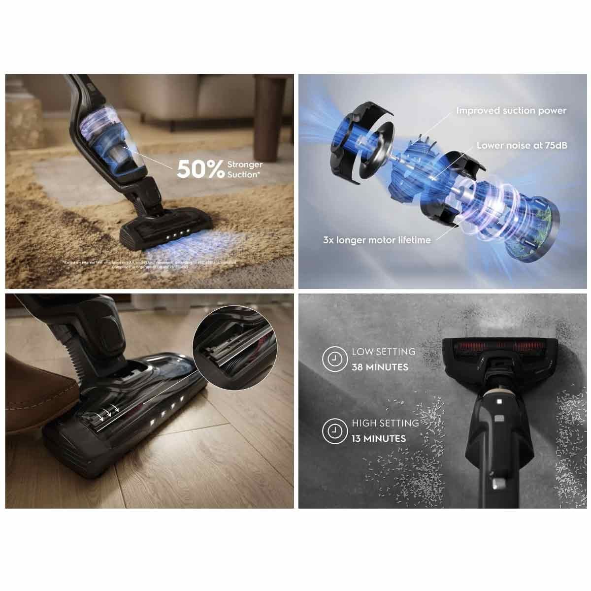 ELECTROLUX เครื่องดูดฝุ่นไร้สาย14.4V 2in1 สีดำ รุ่นEFS32212E B