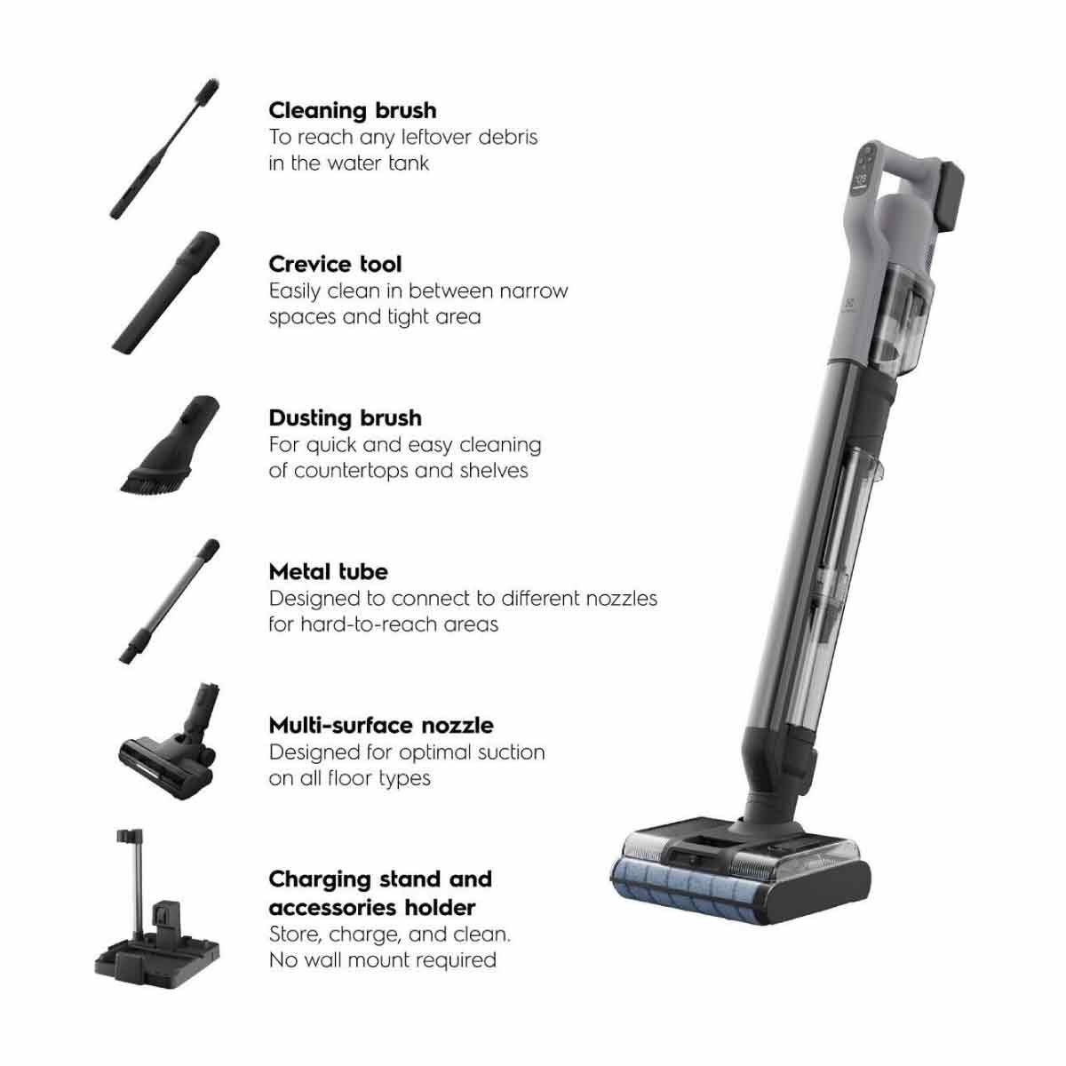 ELECTROLUX  เครื่องดูดฝุ่นมือจับ+ถูพื้น 3in1 รุ่น EFW81713